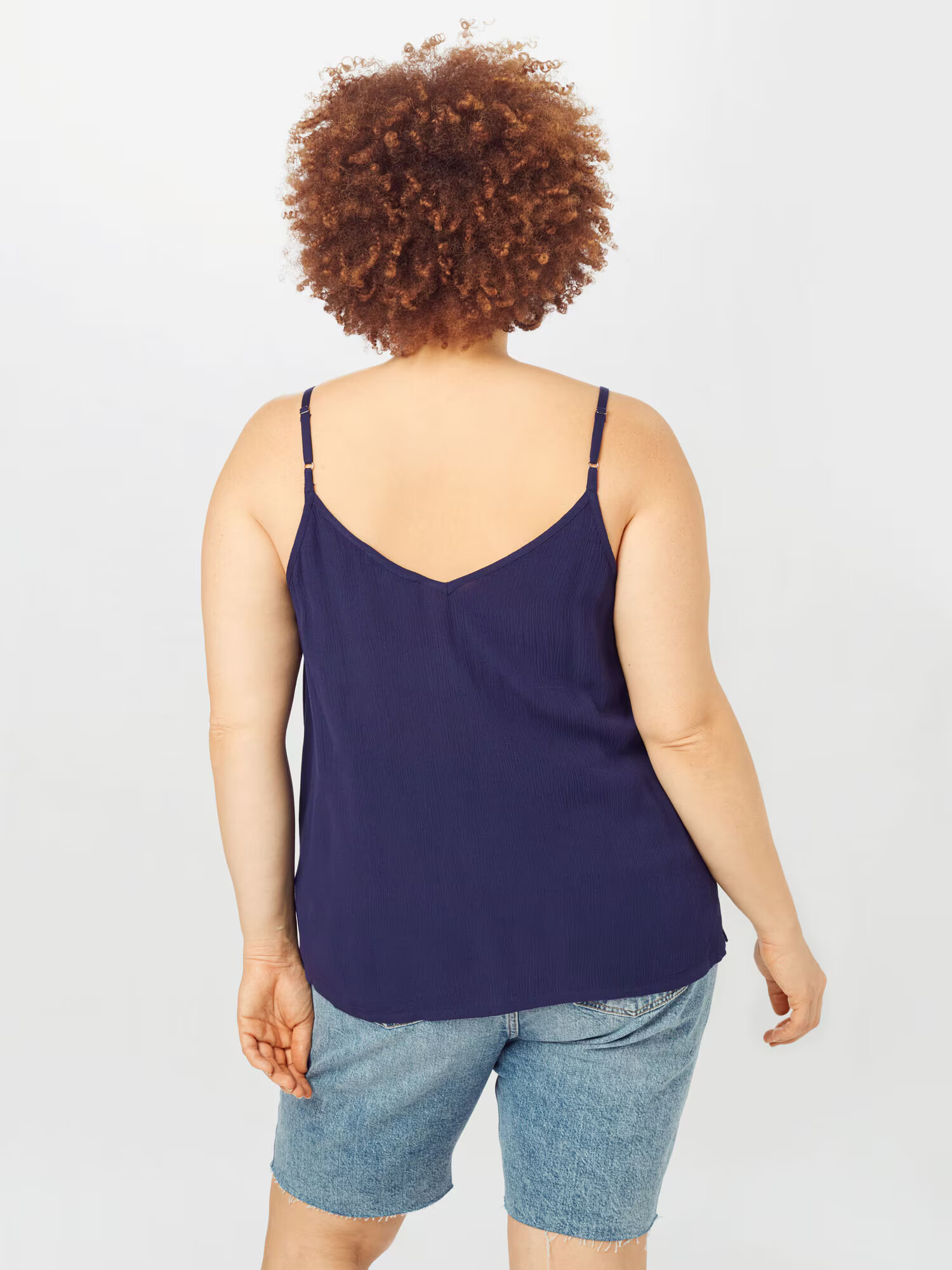 ABOUT YOU Curvy Top 'Juliette' temno modra / bela - Pepit.si