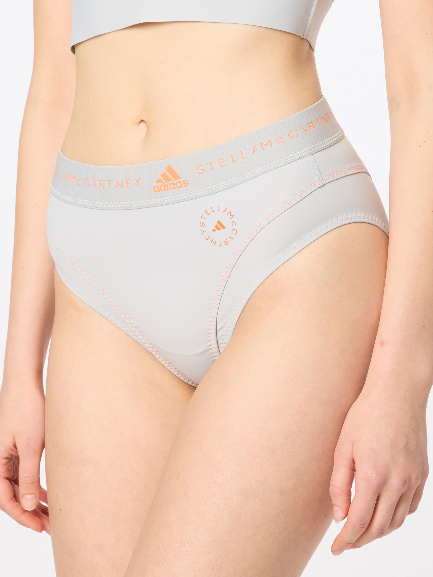 ADIDAS BY STELLA MCCARTNEY Športne bikini hlačke siva / oranžna - Pepit.si