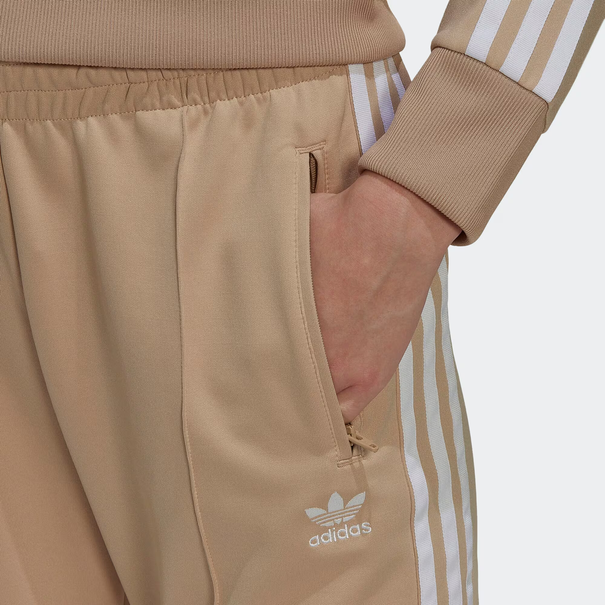 ADIDAS ORIGINALS Hlače bež / bela - Pepit.si