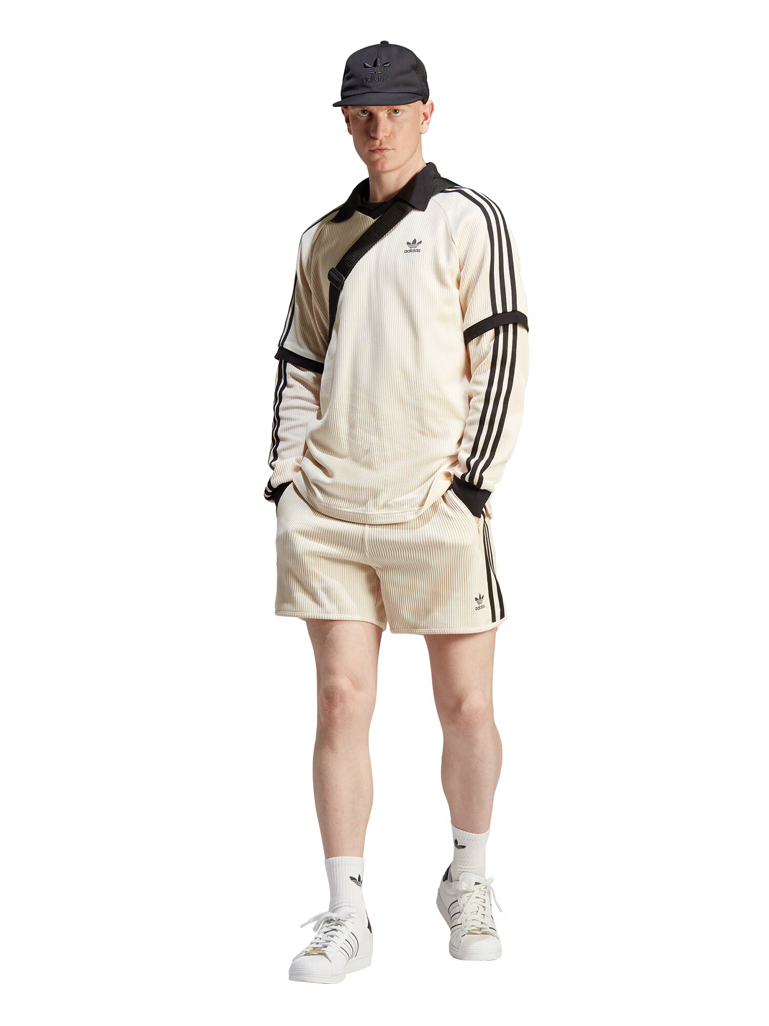 ADIDAS ORIGINALS Hlače bež / črna - Pepit.si