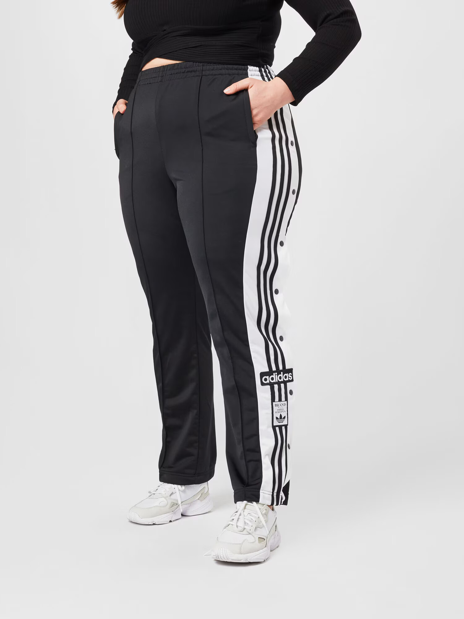 ADIDAS ORIGINALS Hlače črna / bela - Pepit.si