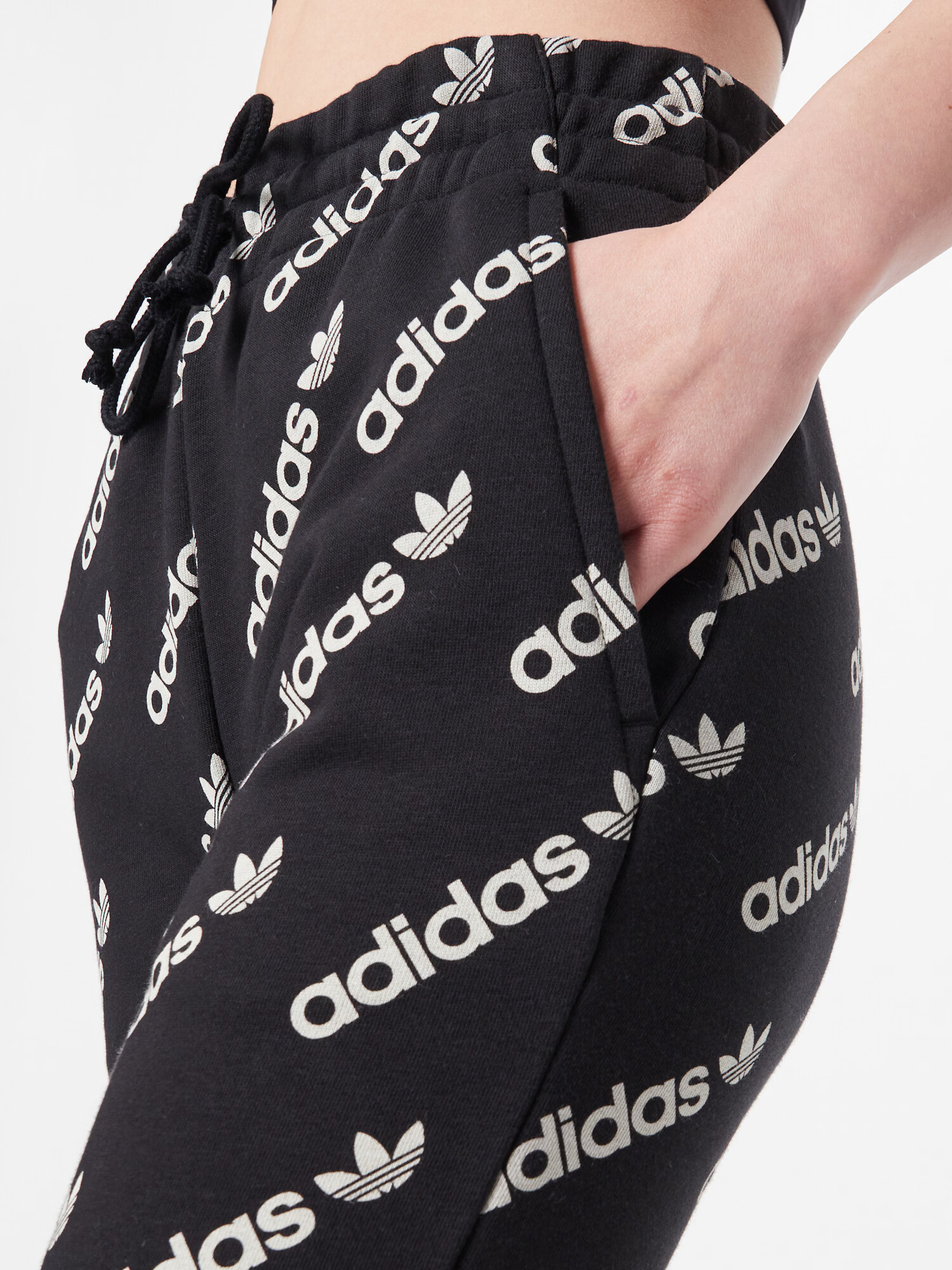 ADIDAS ORIGINALS Hlače črna / bela - Pepit.si