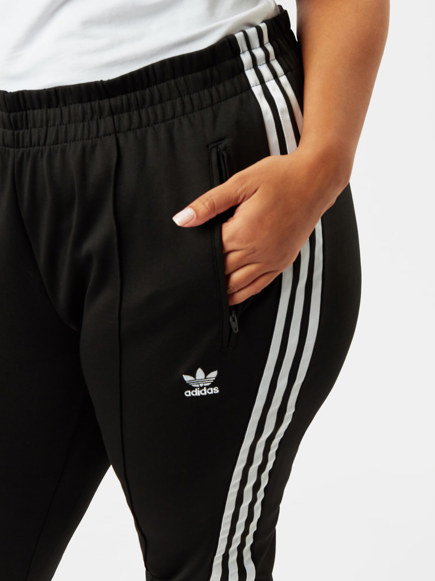 ADIDAS ORIGINALS Hlače črna / bela - Pepit.si