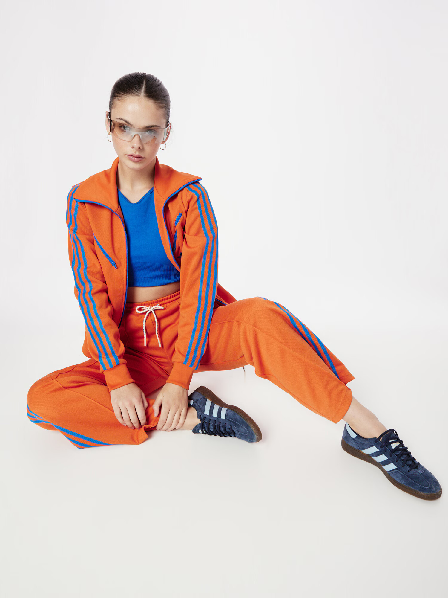 ADIDAS ORIGINALS Hlače 'Montreal' kraljevo modra / oranžna - Pepit.si