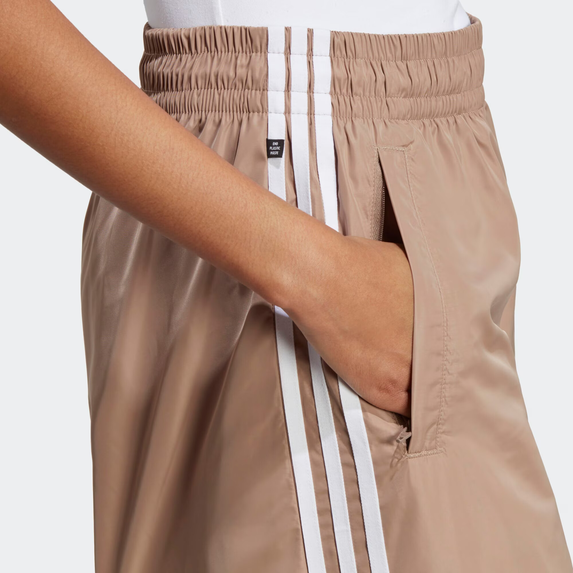 ADIDAS ORIGINALS Hlače svetlo rjava / bela - Pepit.si