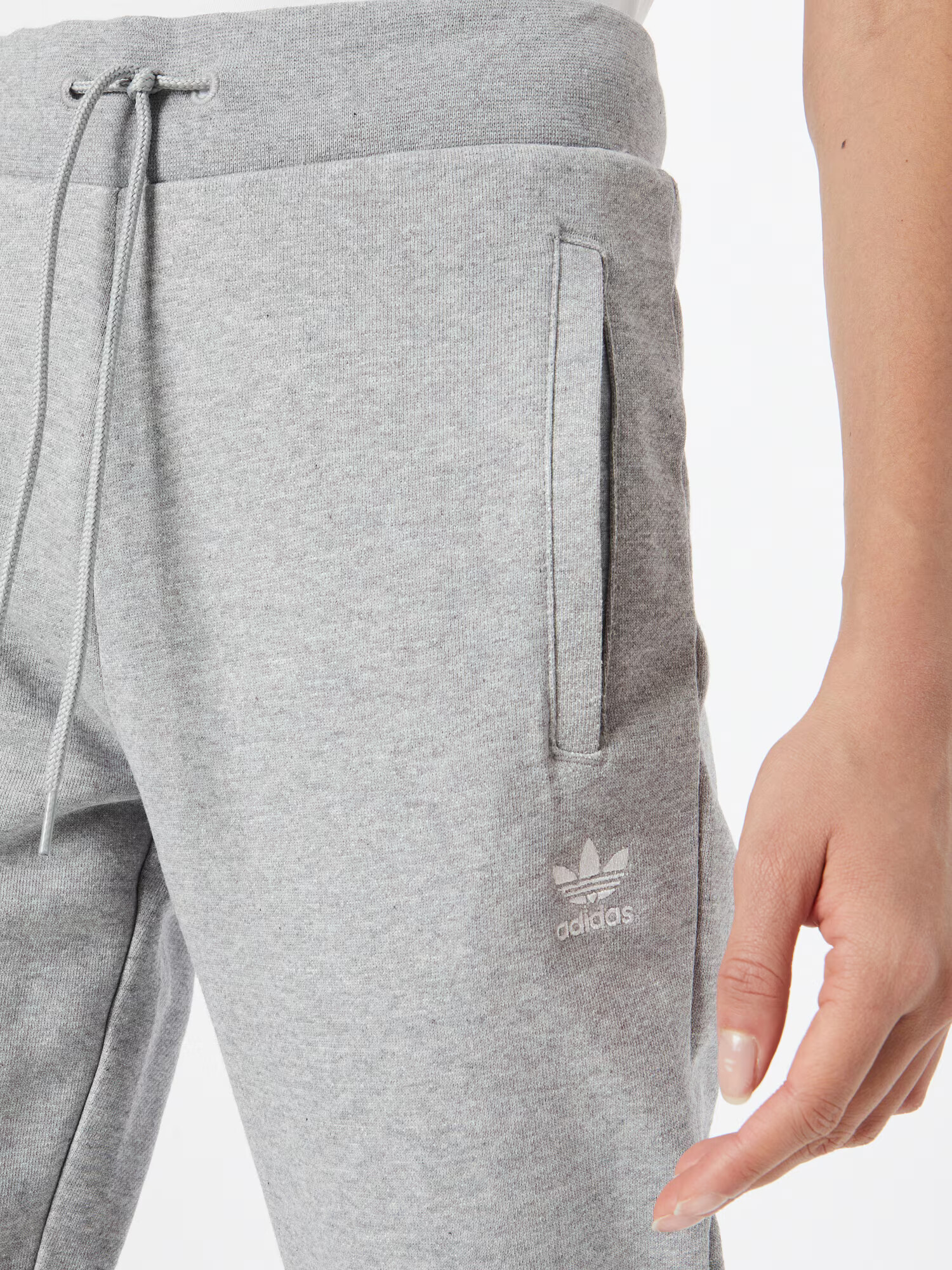 ADIDAS ORIGINALS Hlače svetlo siva / bela - Pepit.si