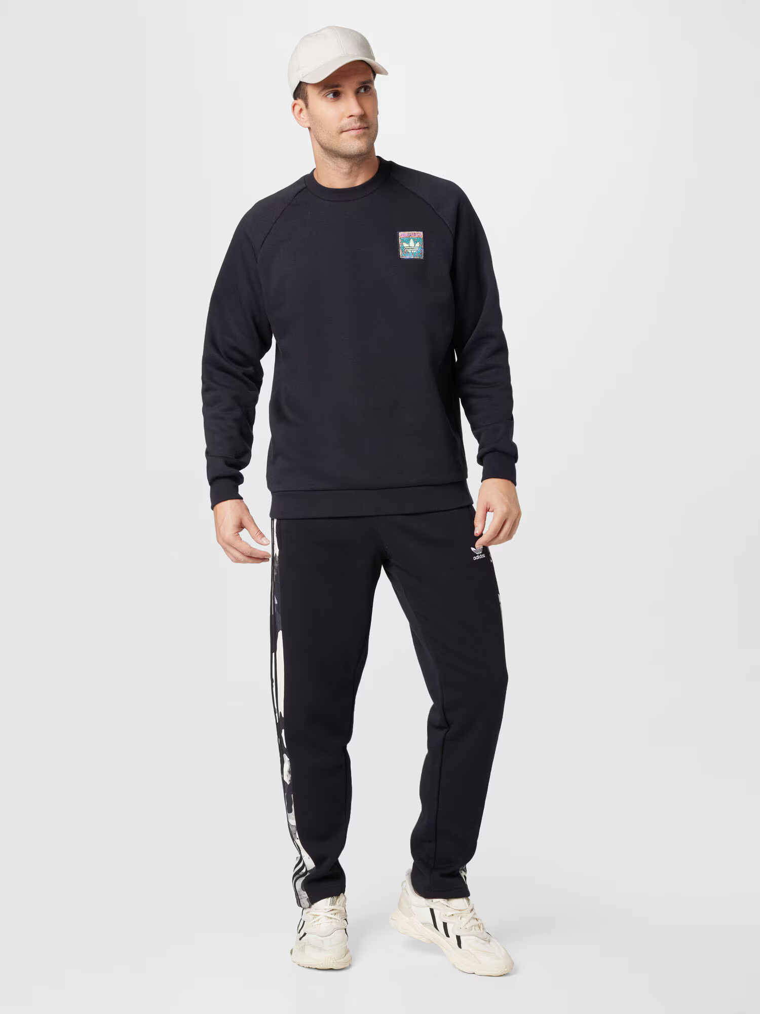 ADIDAS ORIGINALS Hlače temno siva / črna / bela - Pepit.si