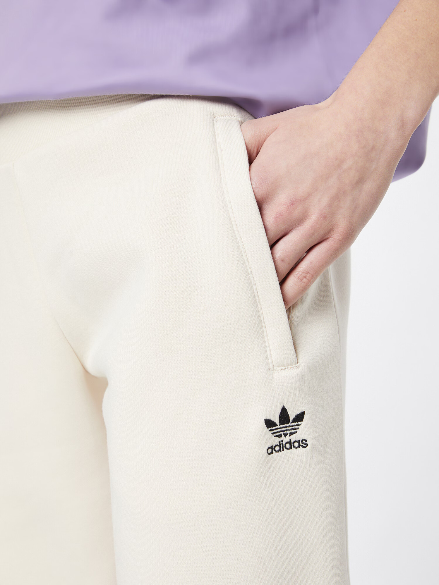 ADIDAS ORIGINALS Hlače 'TRACK PANT' kremna - Pepit.si