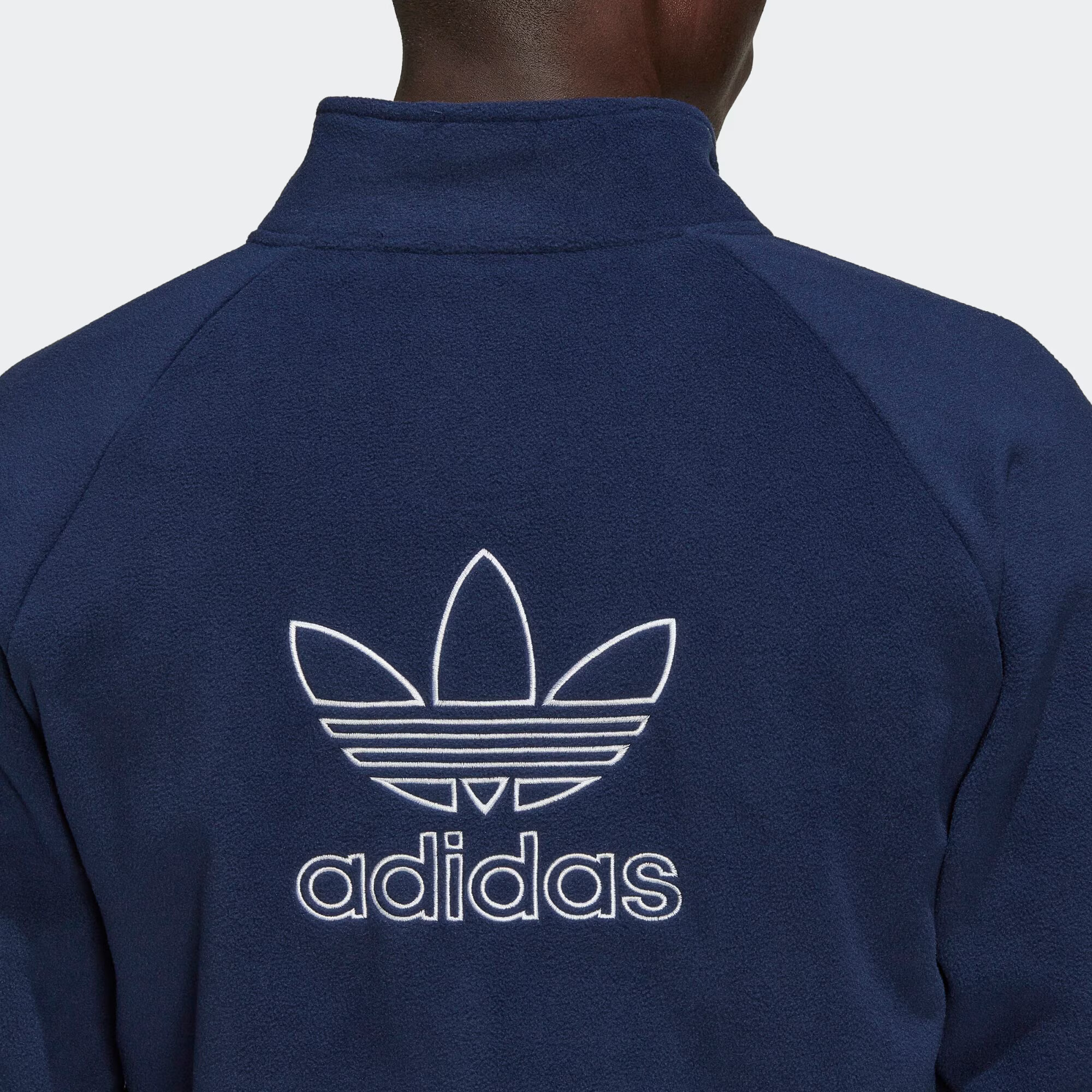 ADIDAS ORIGINALS Jopa iz flisa mornarska / bela - Pepit.si