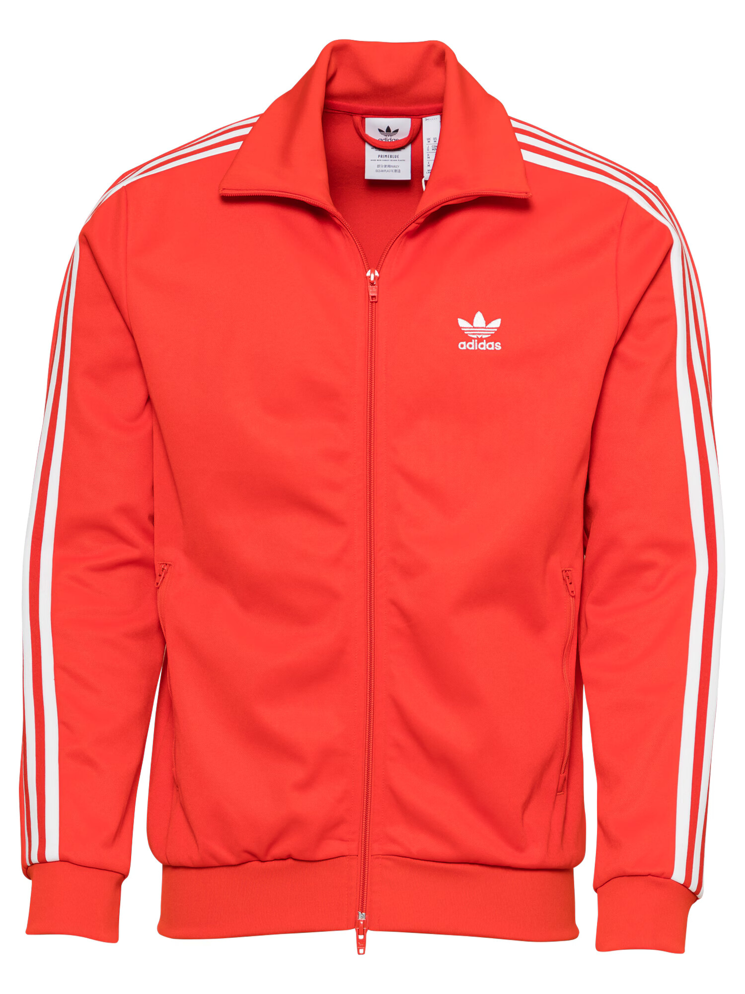 ADIDAS ORIGINALS Jopa na zadrgo 'Beckenbauer' rdeča / bela - Pepit.si