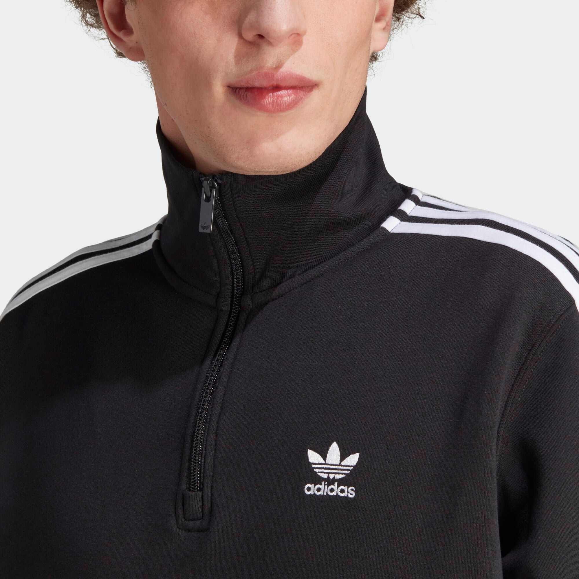 ADIDAS ORIGINALS Jopa na zadrgo črna / bela - Pepit.si