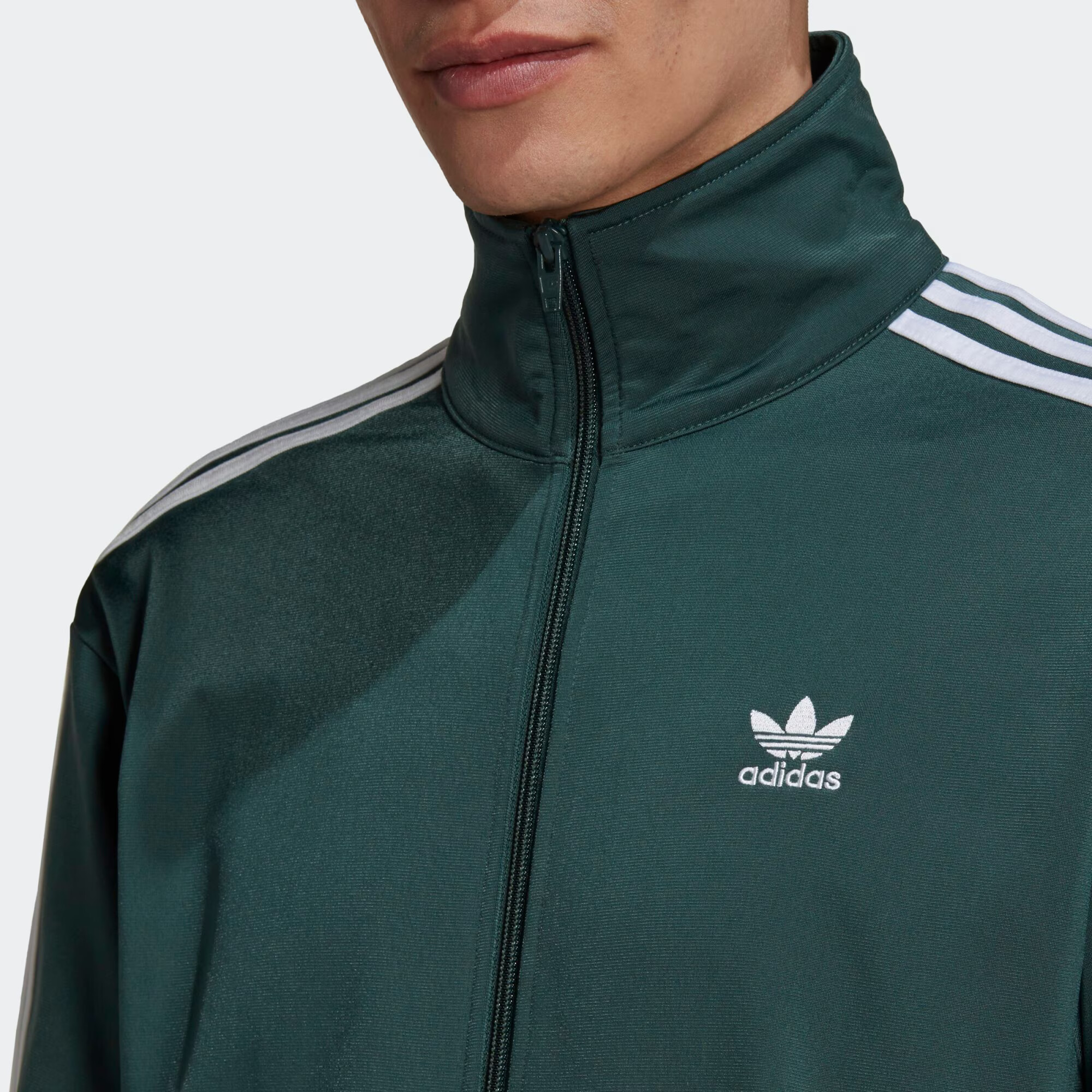 ADIDAS ORIGINALS Jopa na zadrgo 'Firebird' smaragd / bela - Pepit.si