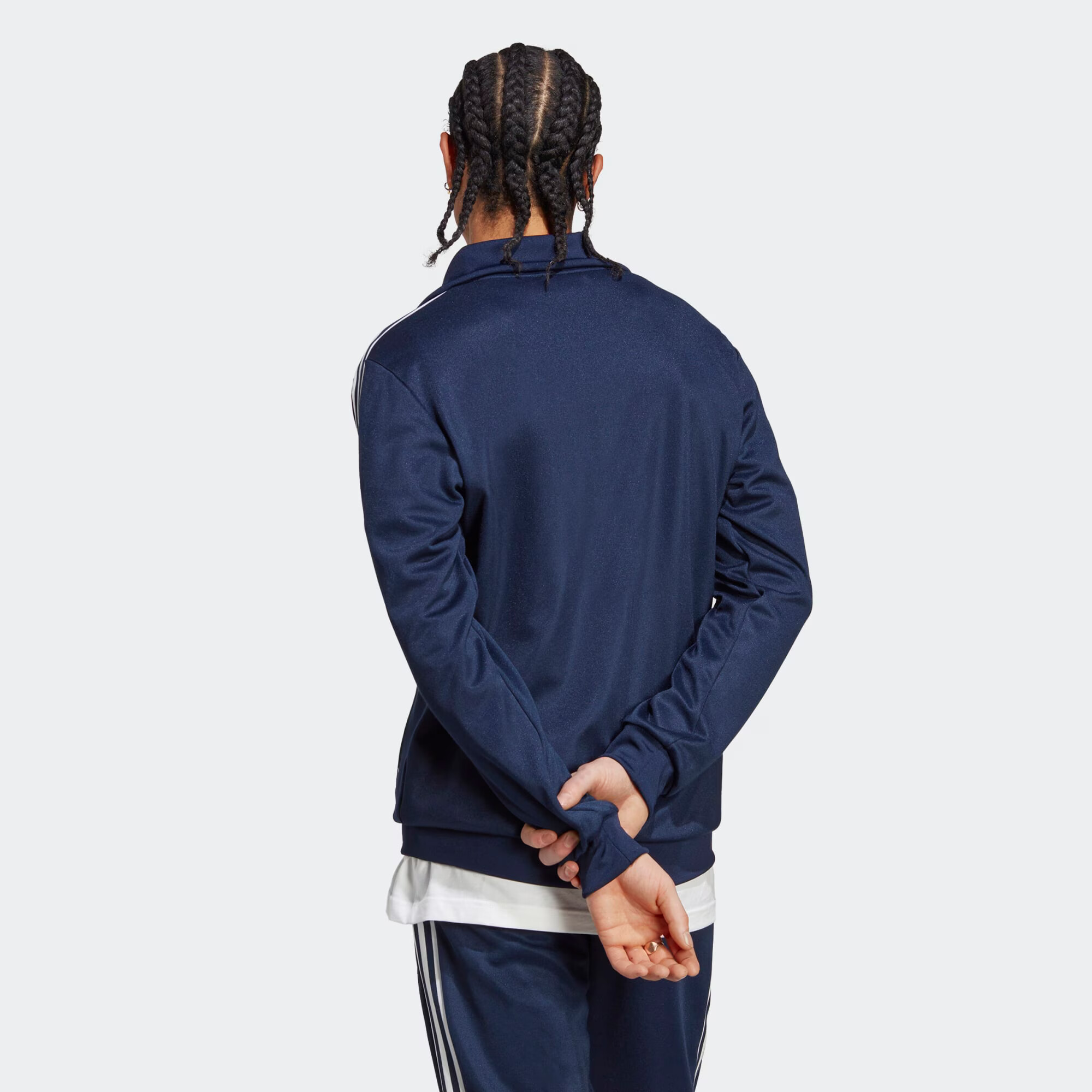 ADIDAS ORIGINALS Jopa na zadrgo indigo / bela - Pepit.si