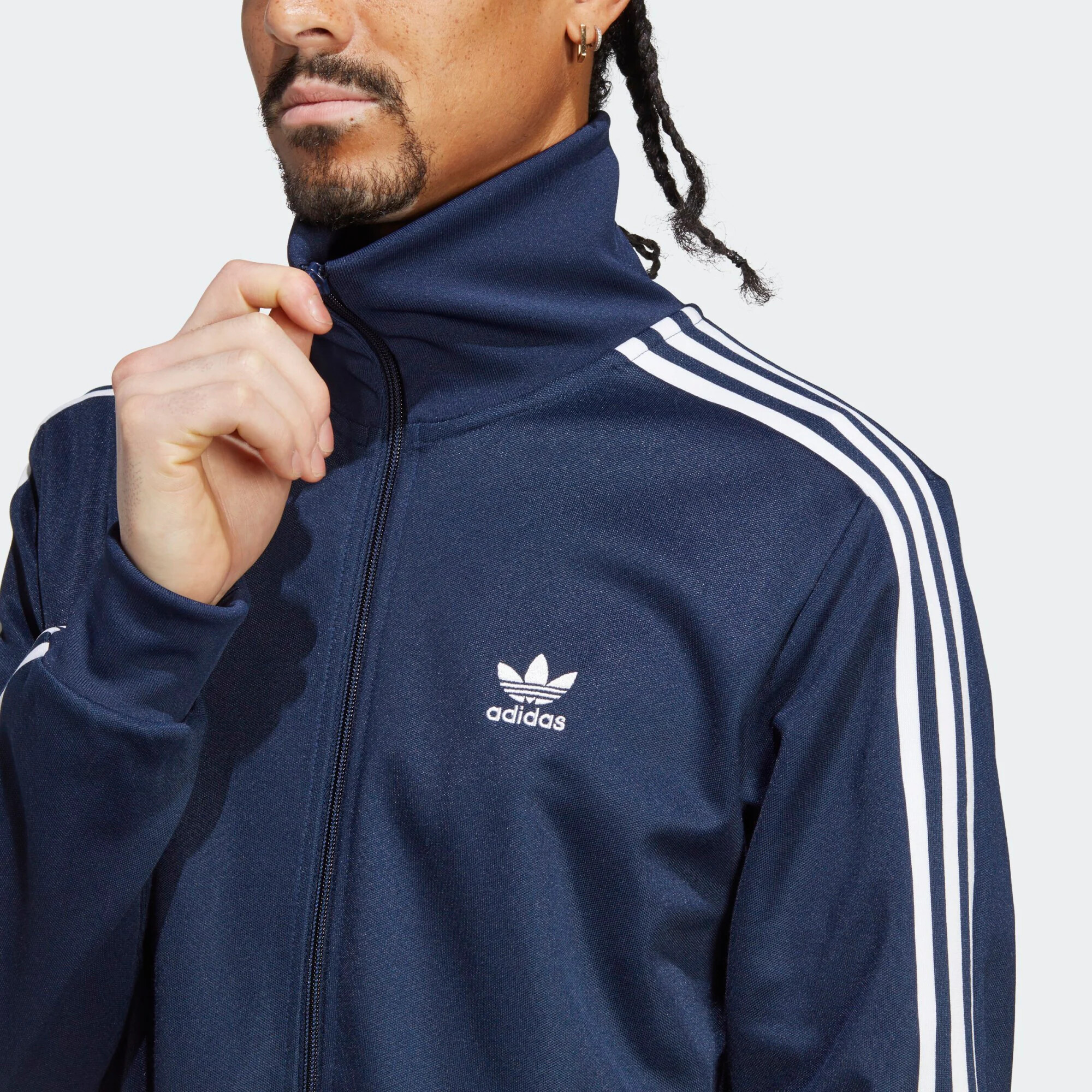 ADIDAS ORIGINALS Jopa na zadrgo indigo / bela - Pepit.si