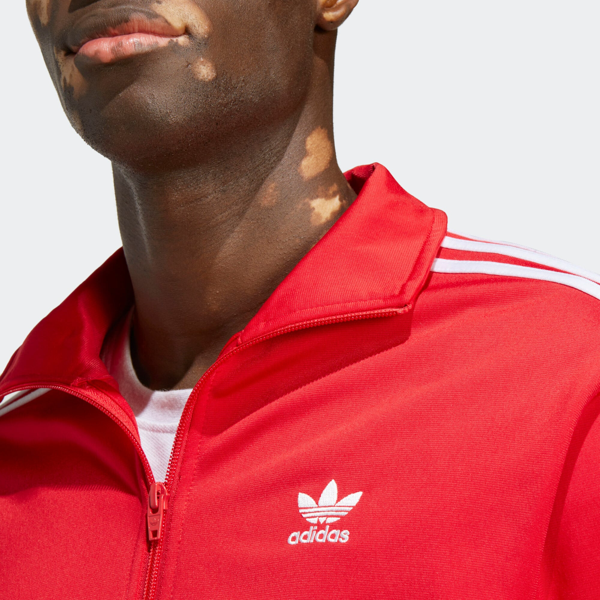 ADIDAS ORIGINALS Jopa na zadrgo rdeča / bela - Pepit.si