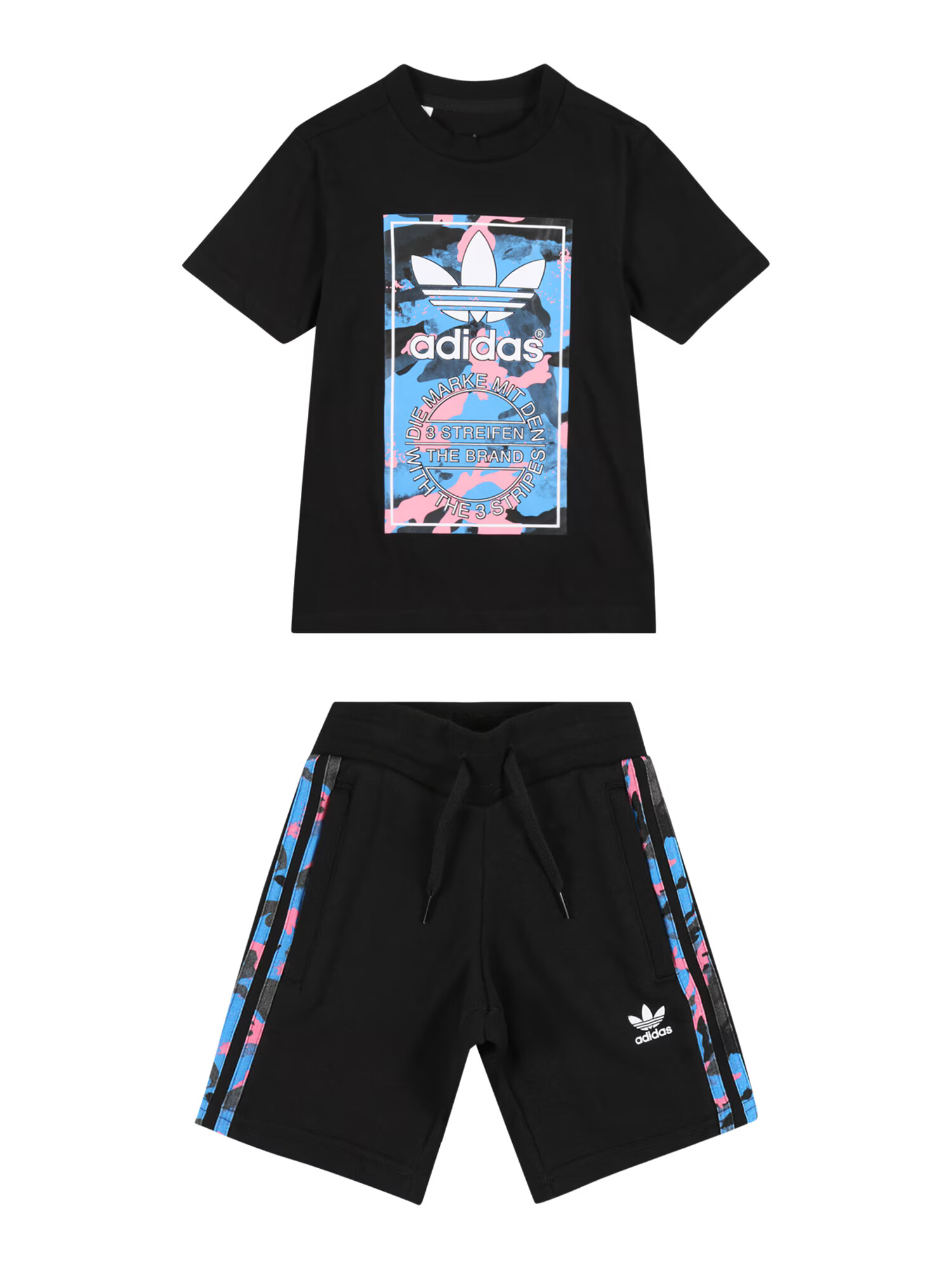 ADIDAS ORIGINALS Komplet svetlo modra / svetlo roza / črna / bela - Pepit.si