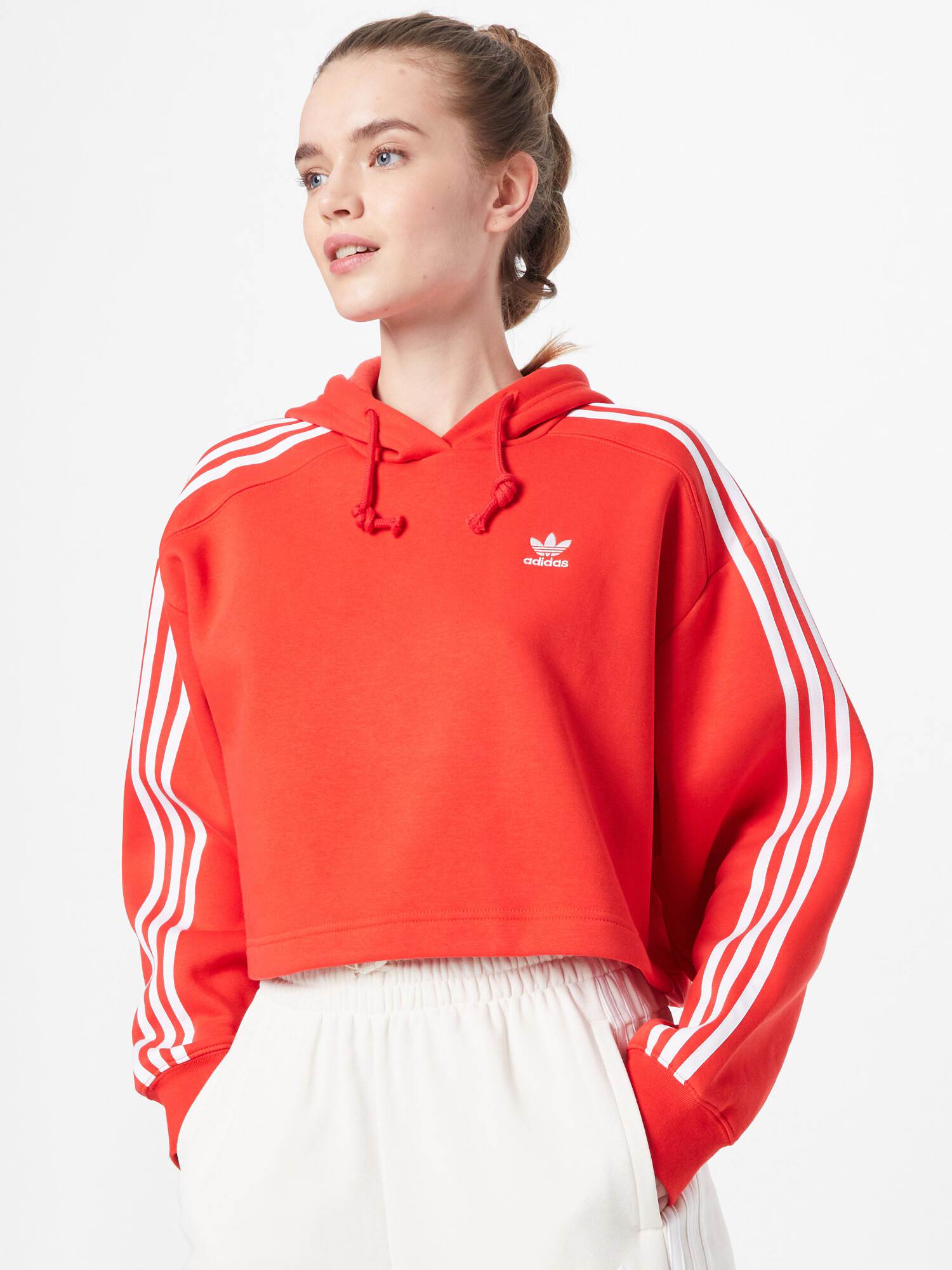 ADIDAS ORIGINALS Majica oranžno rdeča / bela - Pepit.si