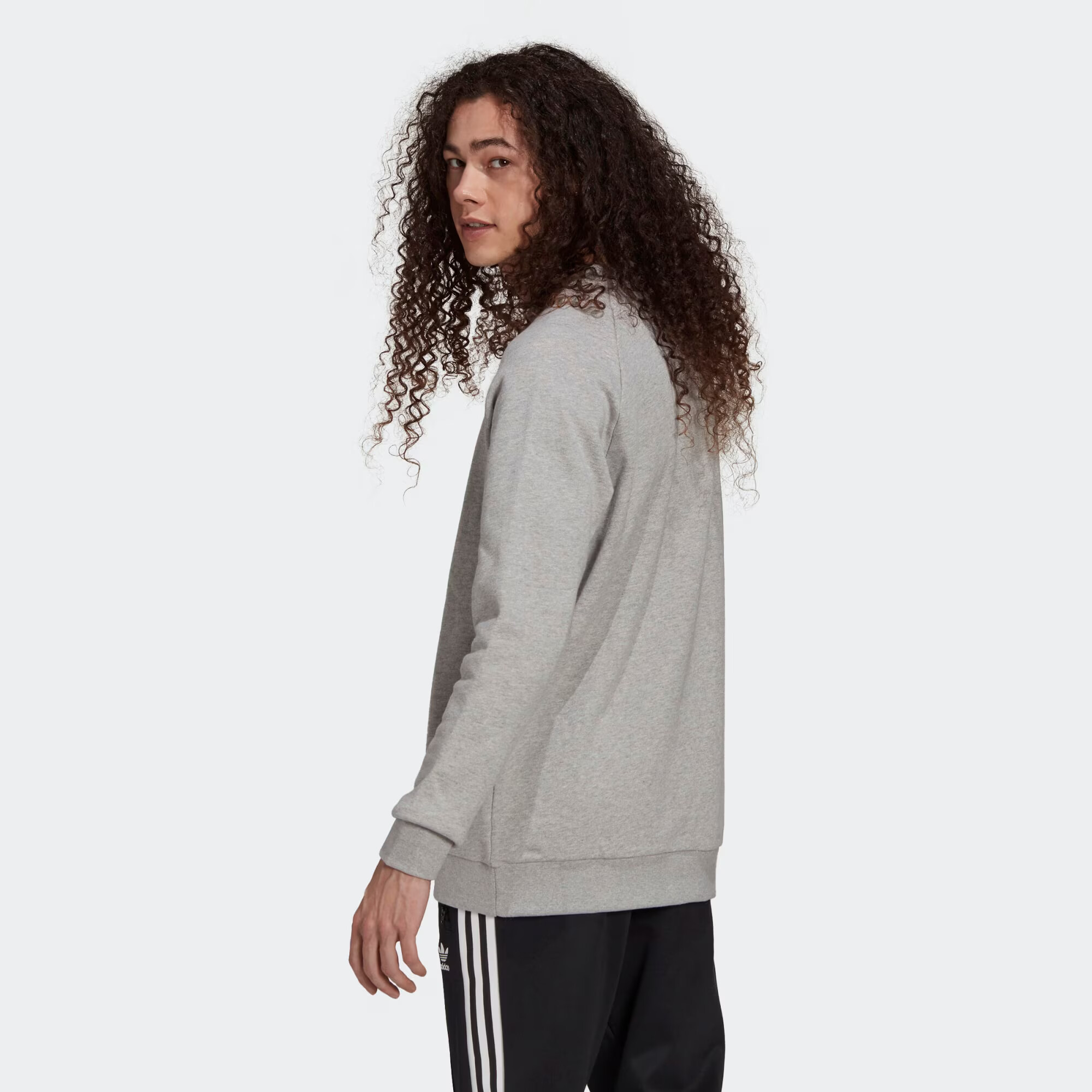 ADIDAS ORIGINALS Majica pegasto siva / bela - Pepit.si