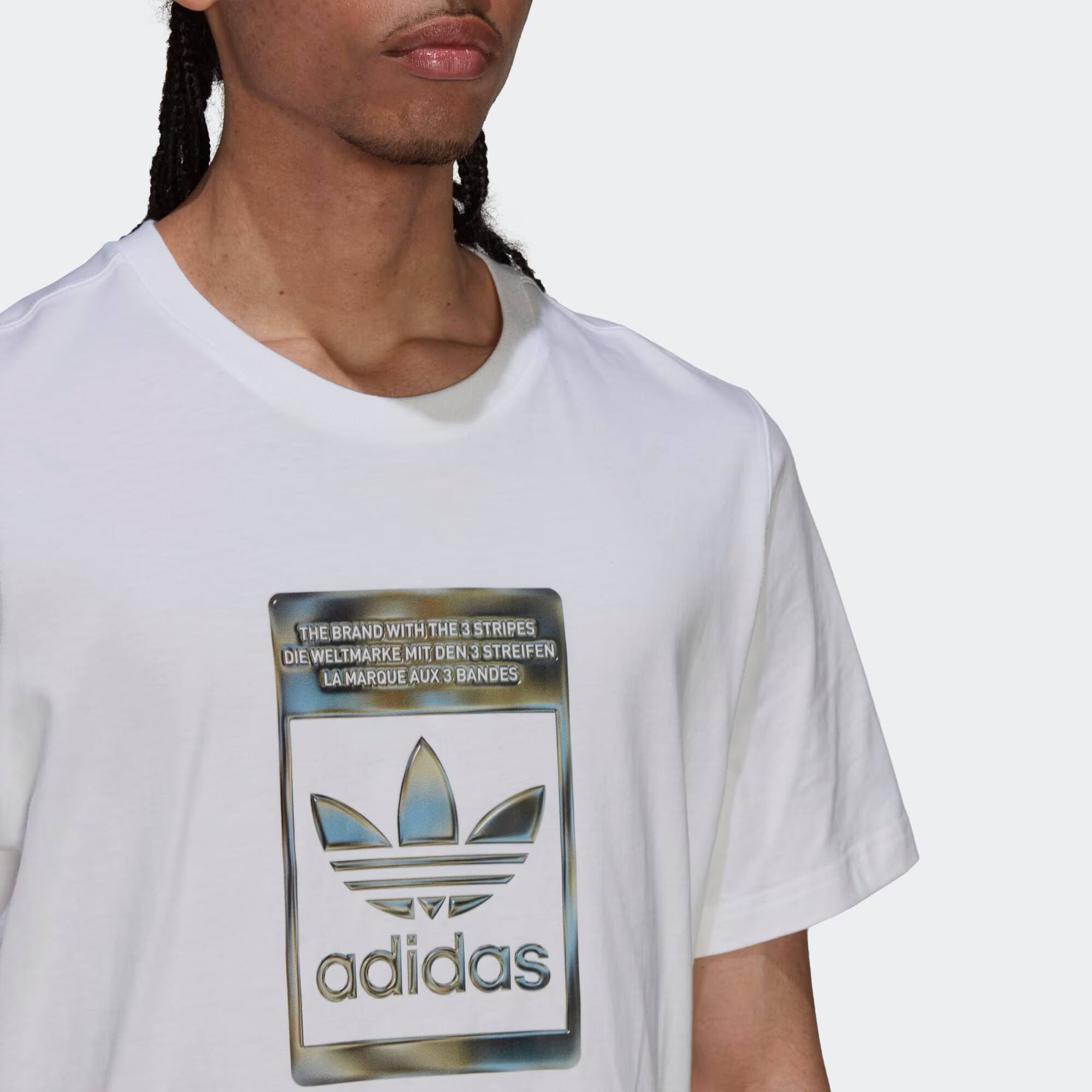 ADIDAS ORIGINALS Majica modra / rjava / bela - Pepit.si