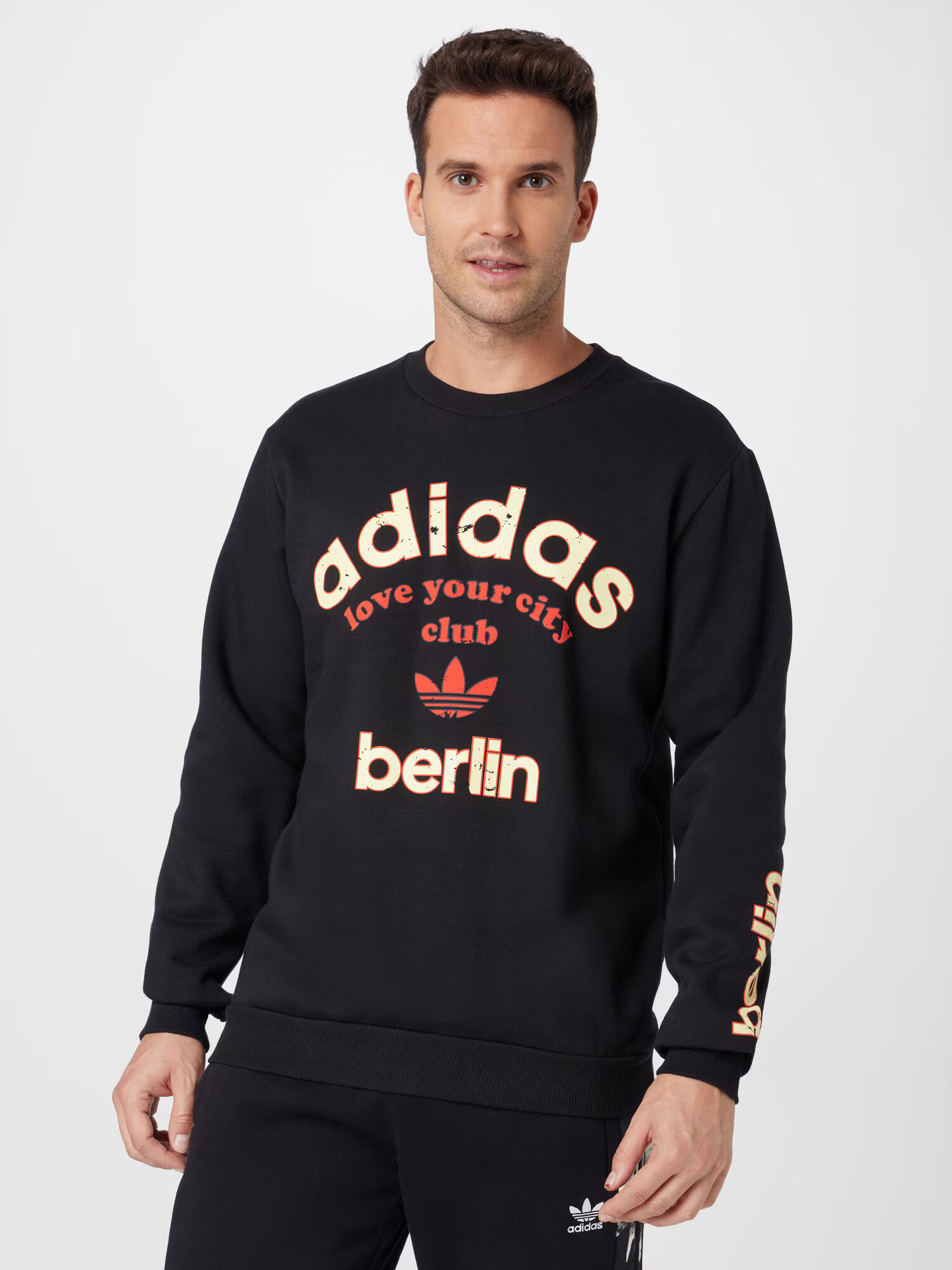 ADIDAS ORIGINALS Majica 'Berlin Collegiate City' pastelno rumena / rdeča / črna - Pepit.si