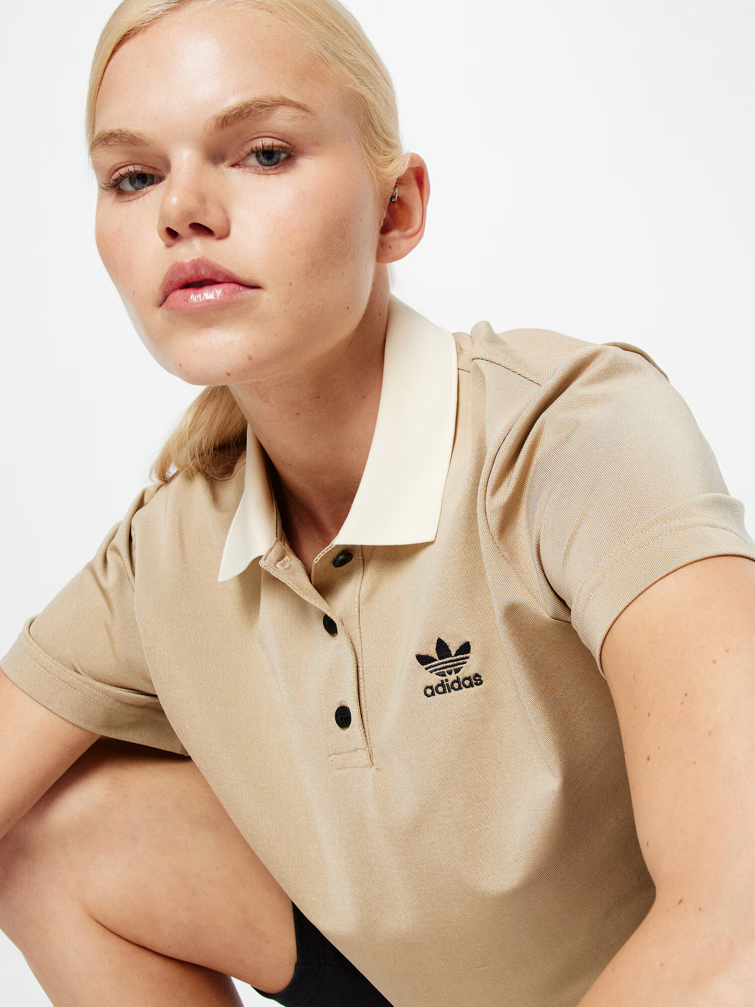 ADIDAS ORIGINALS Majica bež / svetlo rjava / črna - Pepit.si