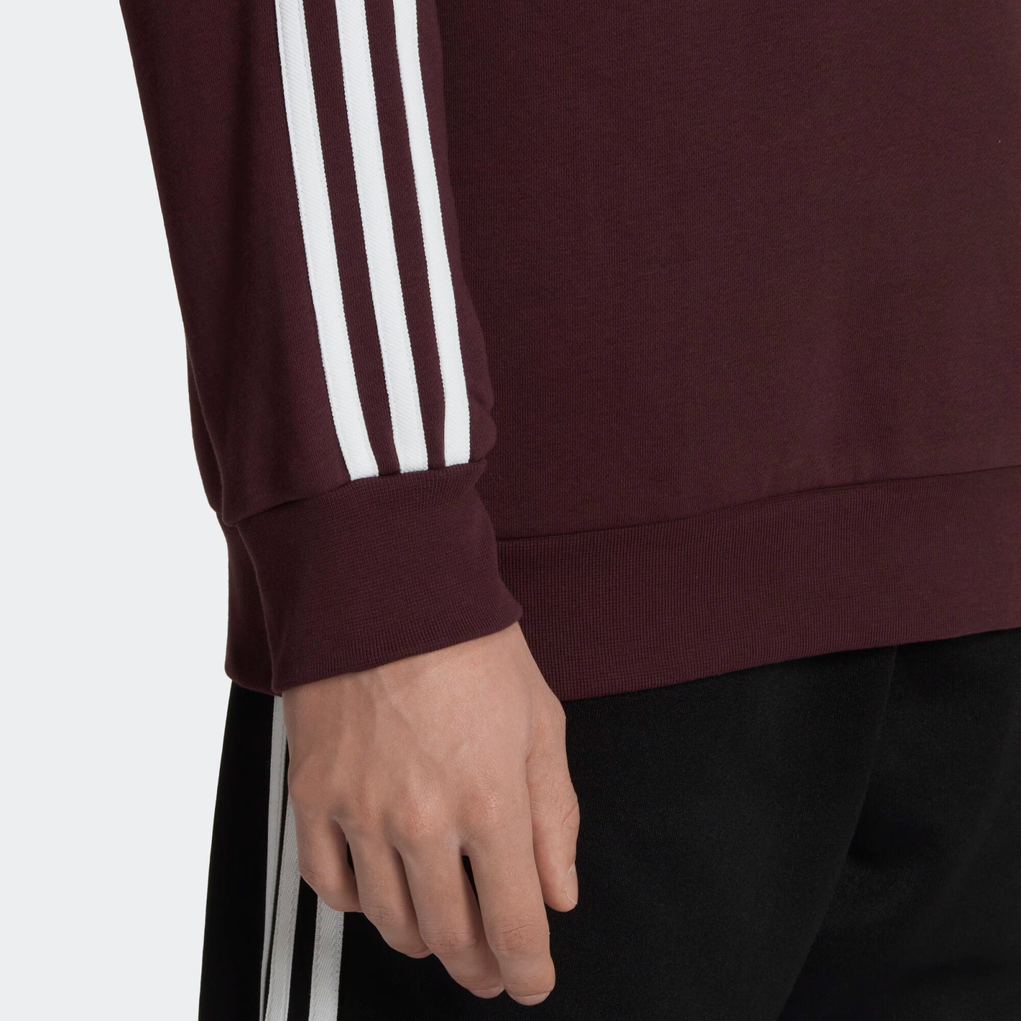 ADIDAS ORIGINALS Majica bordo / bela - Pepit.si