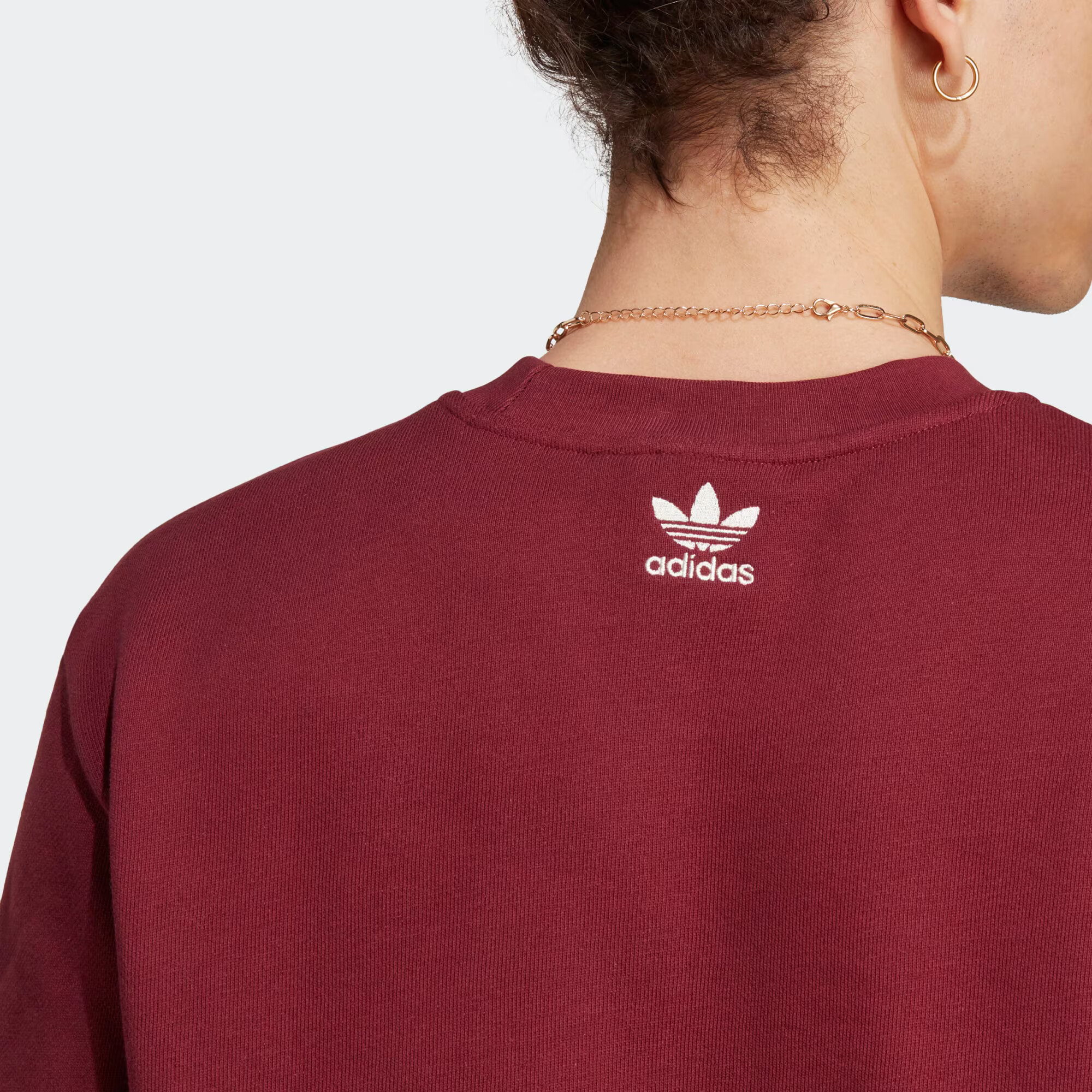 ADIDAS ORIGINALS Majica bordo / bela - Pepit.si