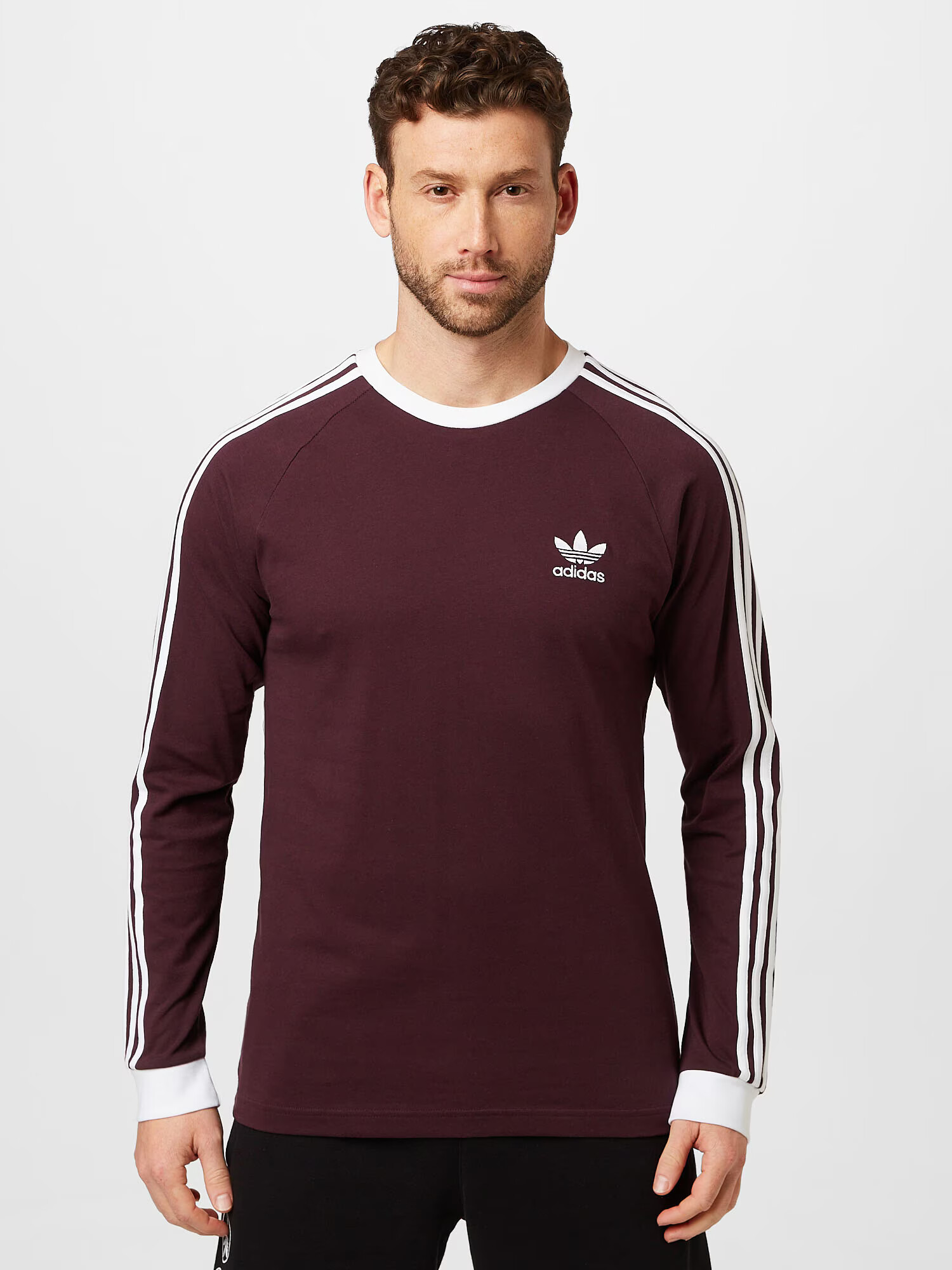 ADIDAS ORIGINALS Majica burgund / bela - Pepit.si