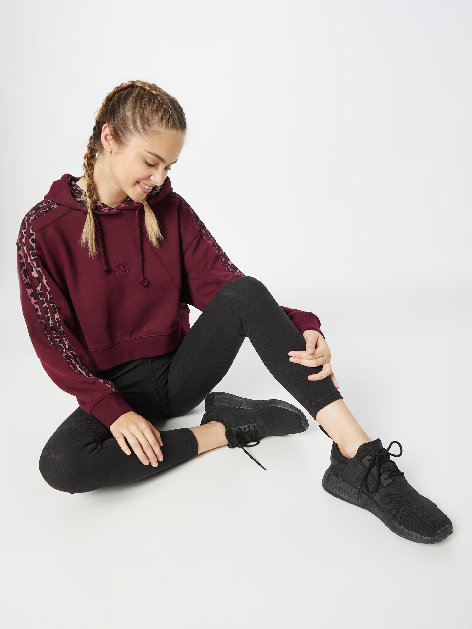 ADIDAS ORIGINALS Majica burgund / češnjevo rdeča / pastelno rdeča - Pepit.si