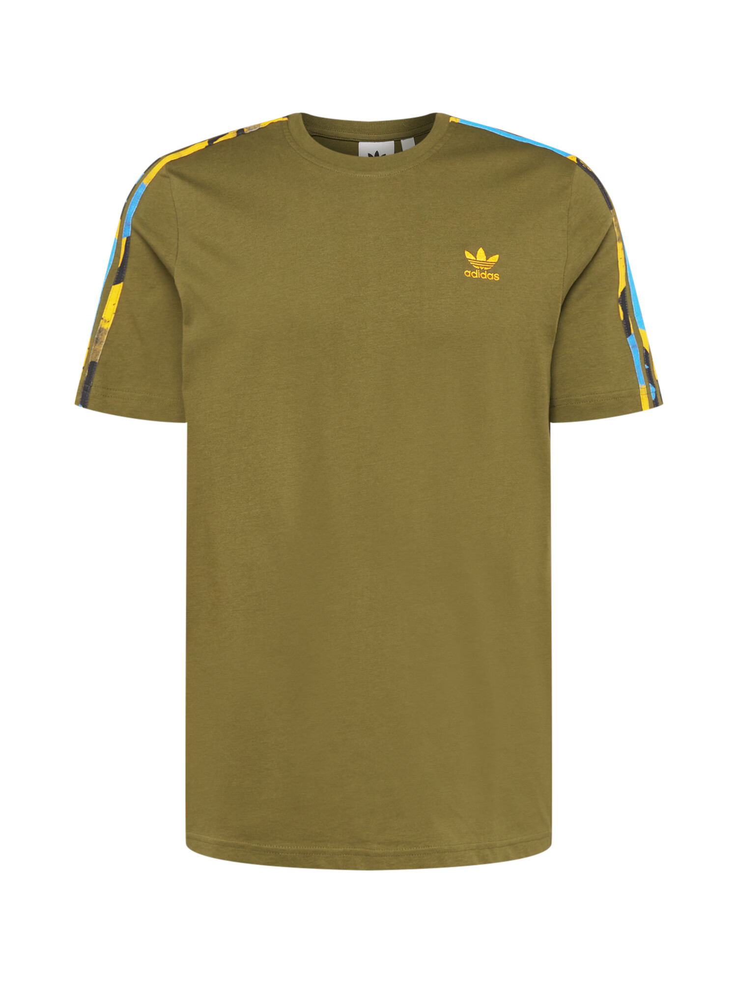 ADIDAS ORIGINALS Majica 'Camo' nebeško modra / kari / oliva / črna - Pepit.si