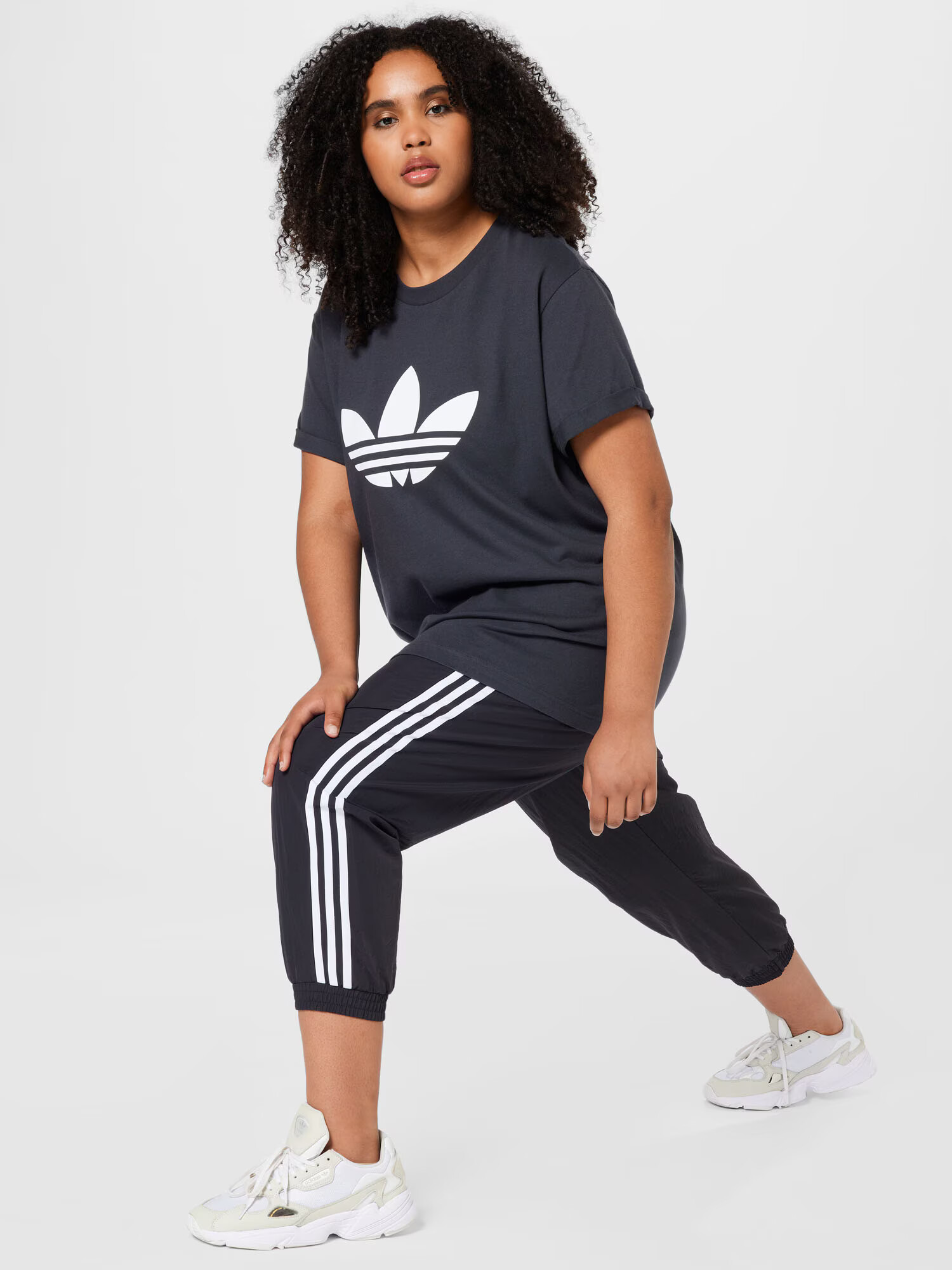 ADIDAS ORIGINALS Majica črna / bela - Pepit.si