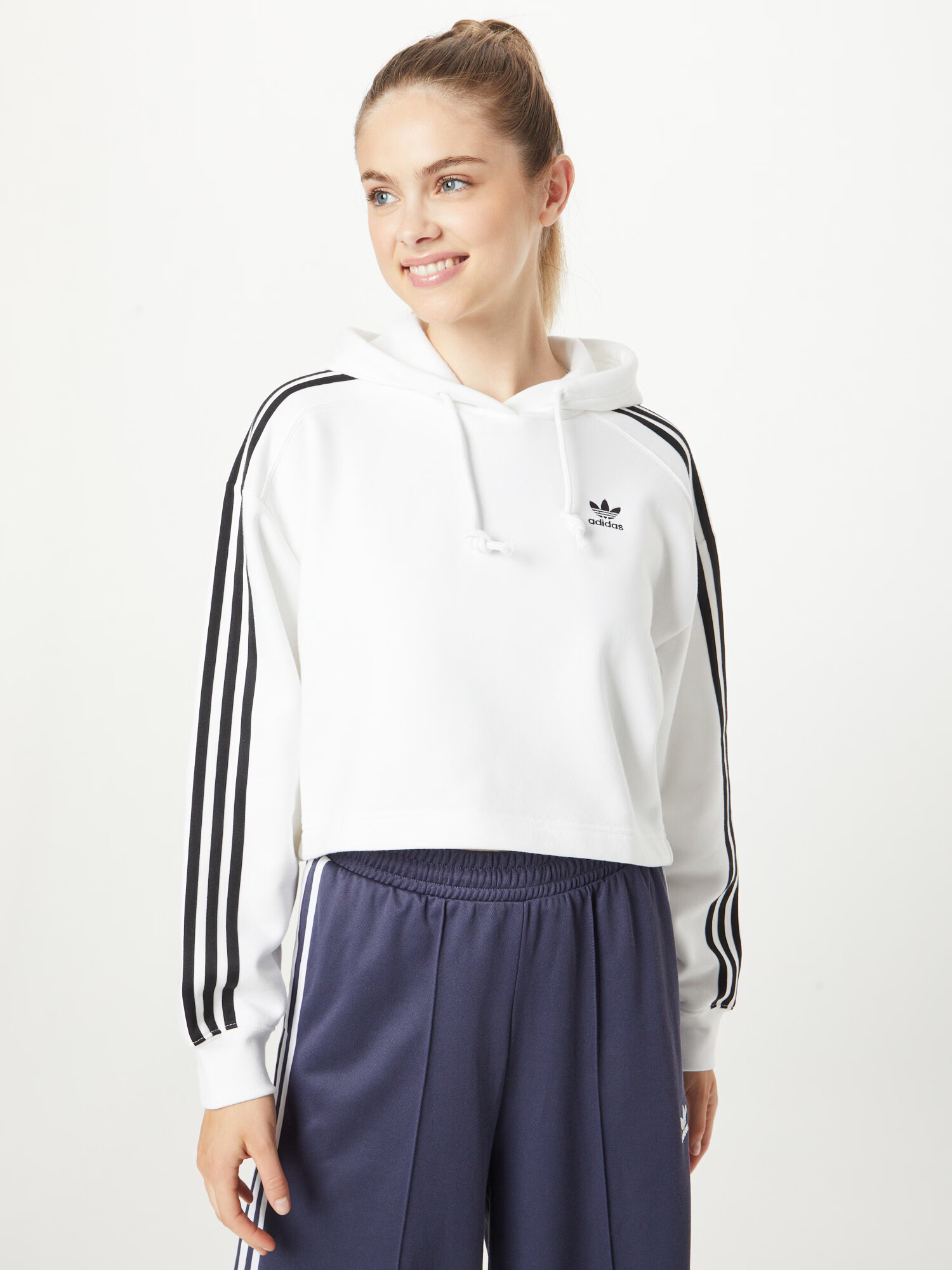 ADIDAS ORIGINALS Majica črna / bela - Pepit.si