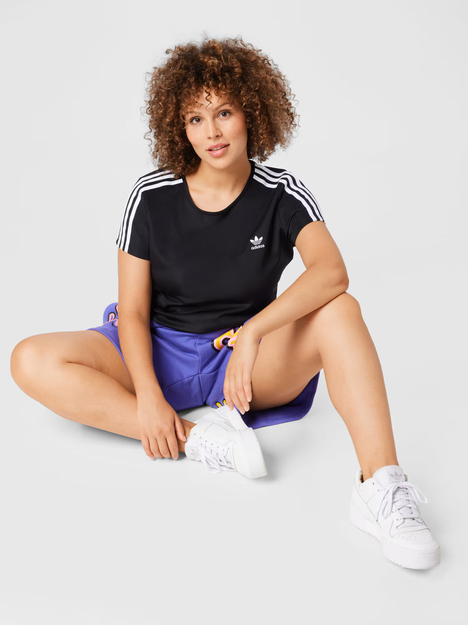 ADIDAS ORIGINALS Majica črna / bela - Pepit.si