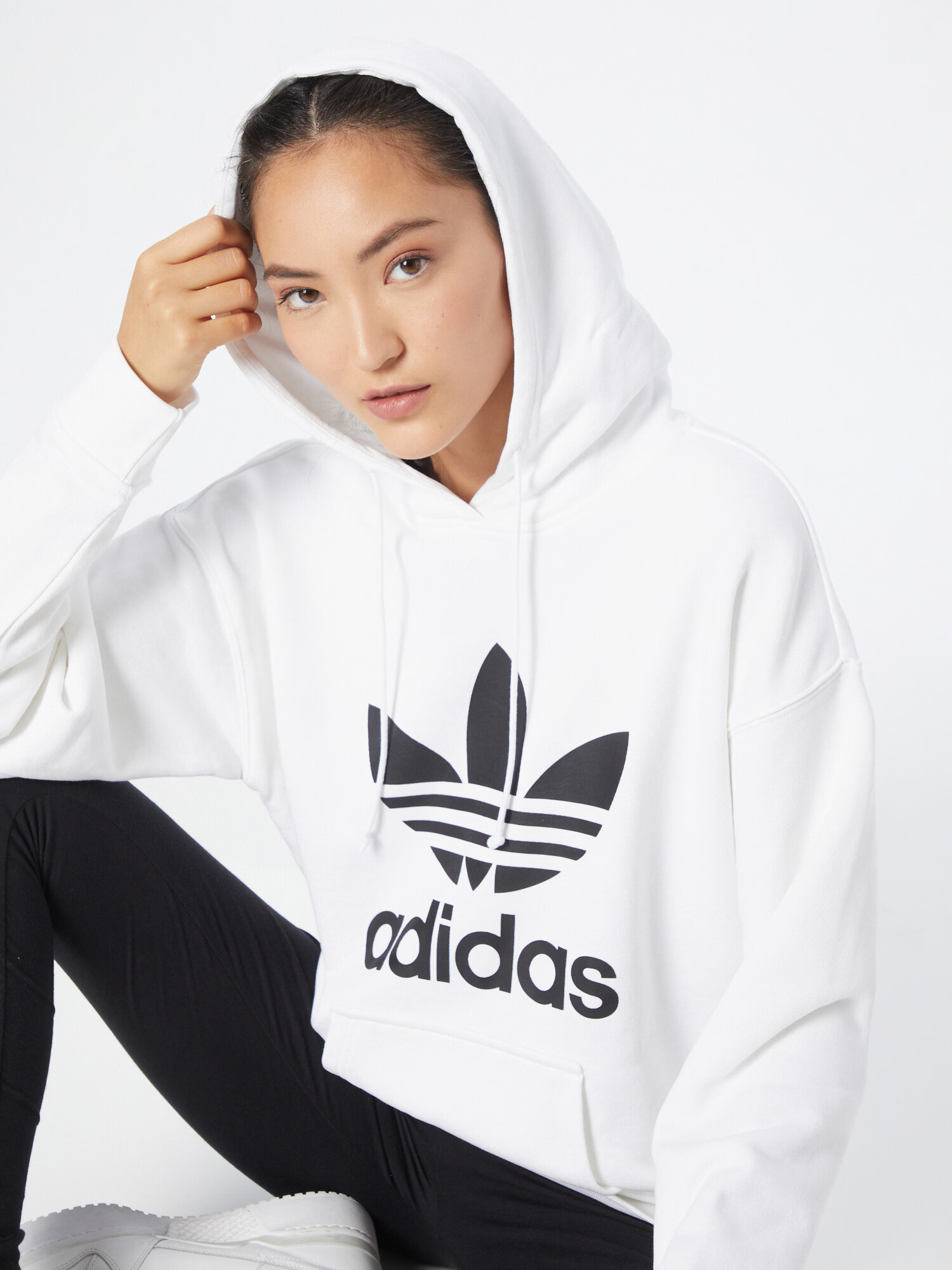 ADIDAS ORIGINALS Majica črna / bela - Pepit.si