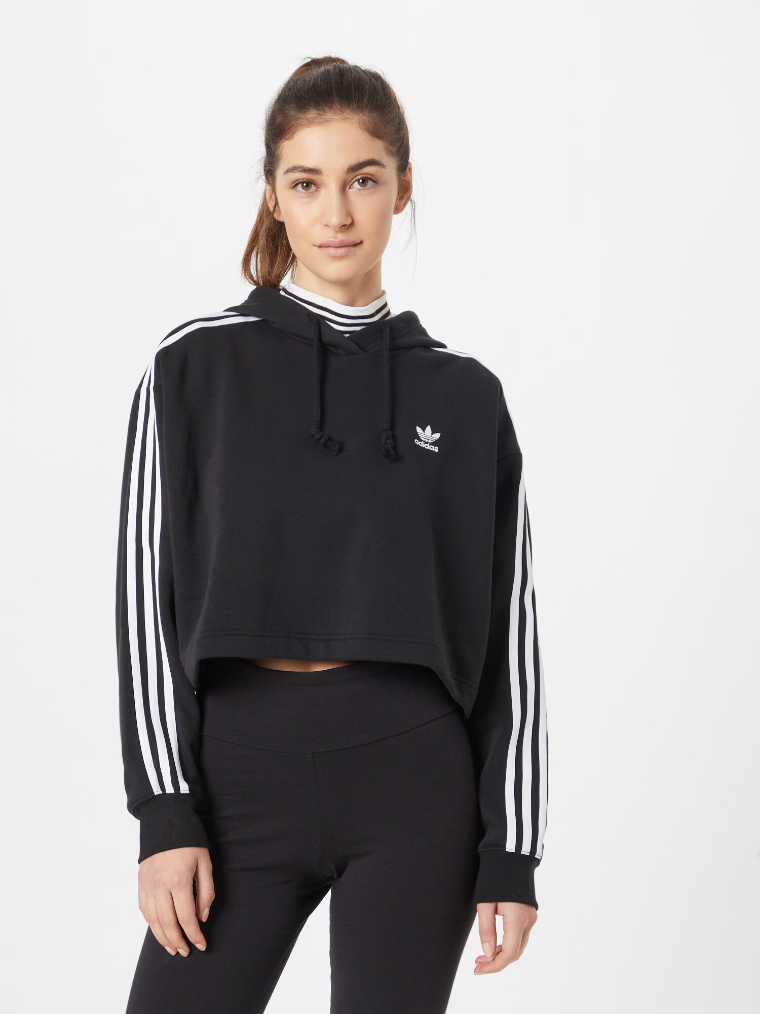 ADIDAS ORIGINALS Majica črna / bela - Pepit.si