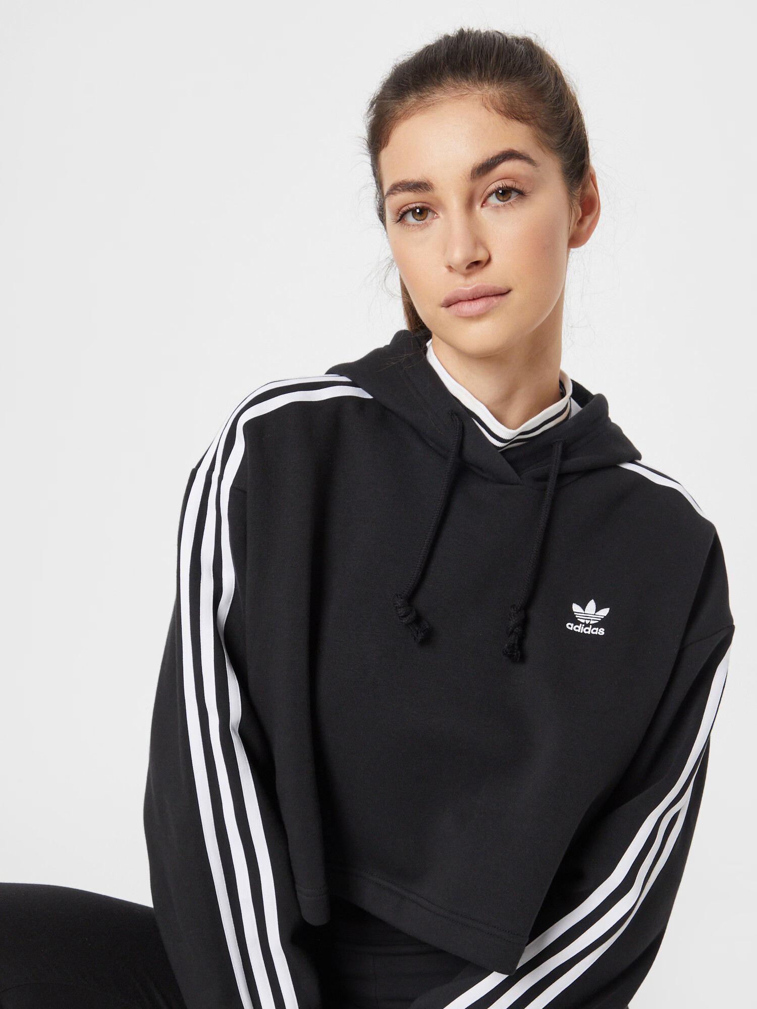 ADIDAS ORIGINALS Majica črna / bela - Pepit.si