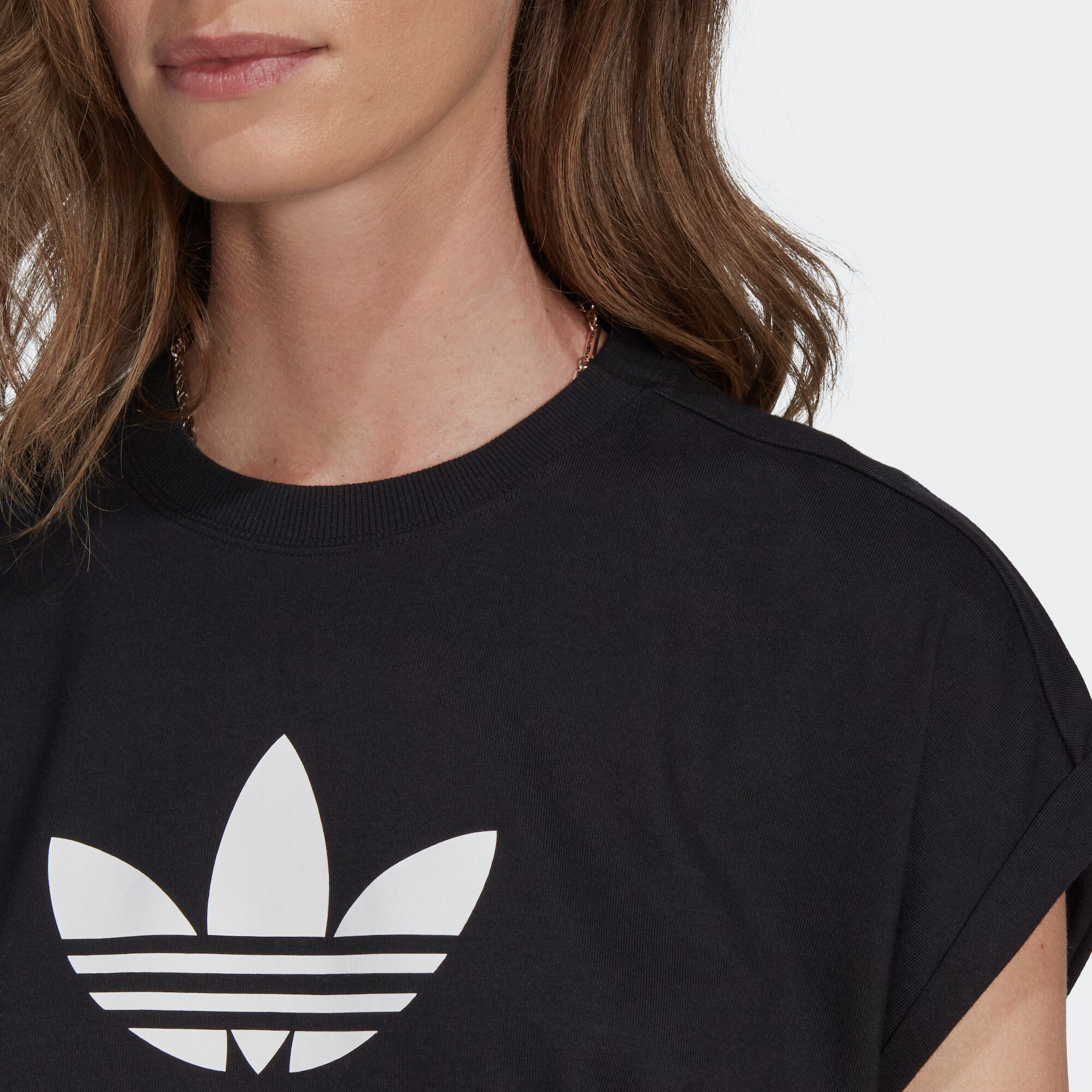 ADIDAS ORIGINALS Majica črna / bela - Pepit.si