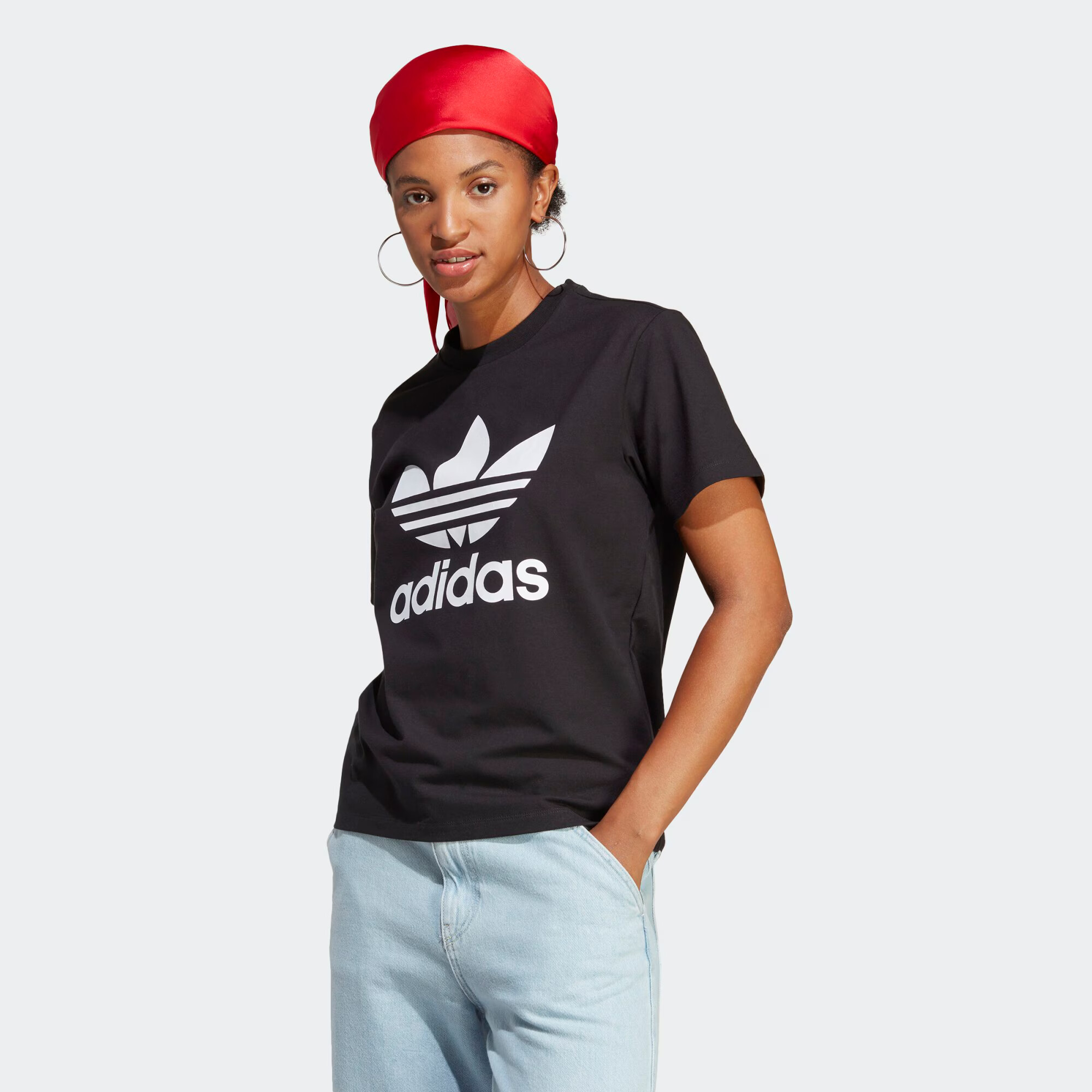 ADIDAS ORIGINALS Majica črna / bela - Pepit.si