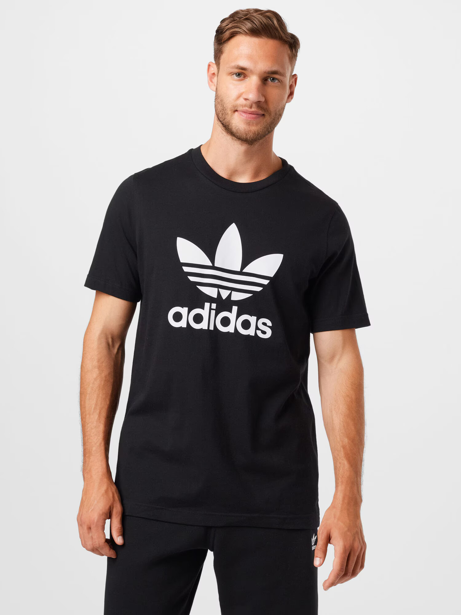 ADIDAS ORIGINALS Majica črna / bela - Pepit.si