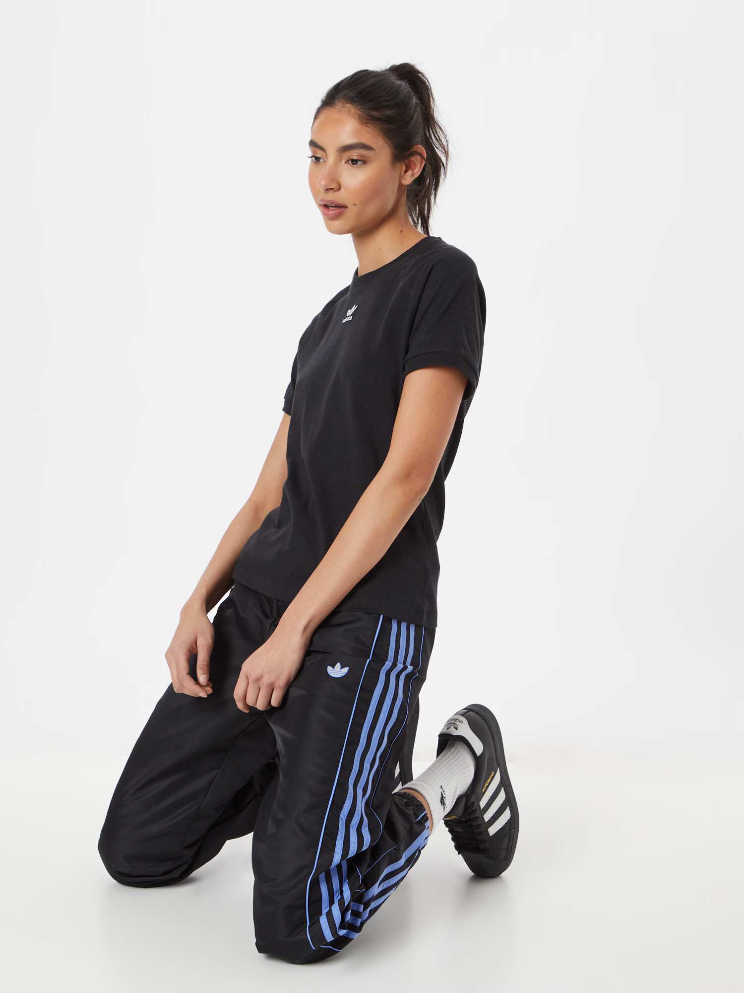 ADIDAS ORIGINALS Majica črna / bela - Pepit.si