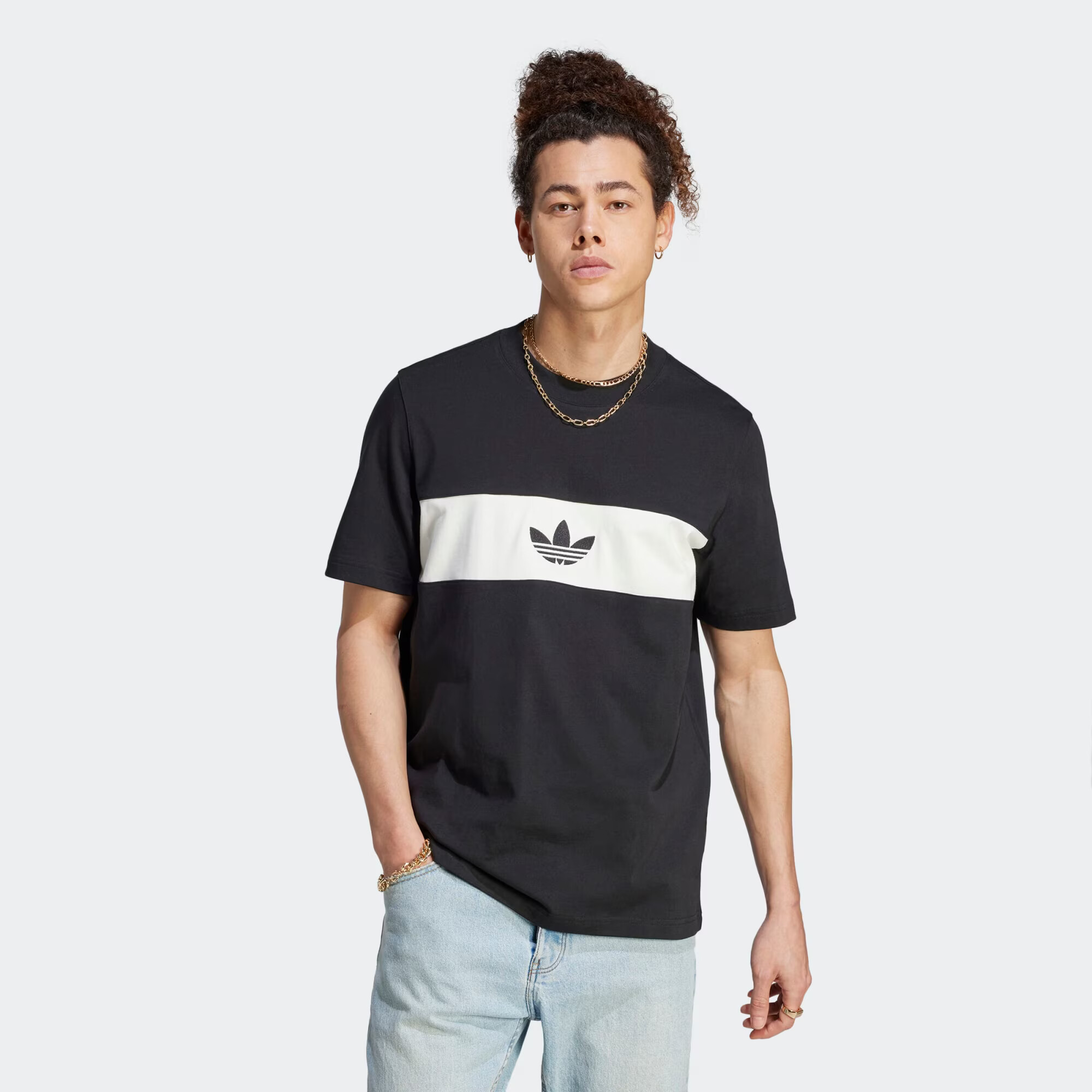 ADIDAS ORIGINALS Majica črna / bela - Pepit.si