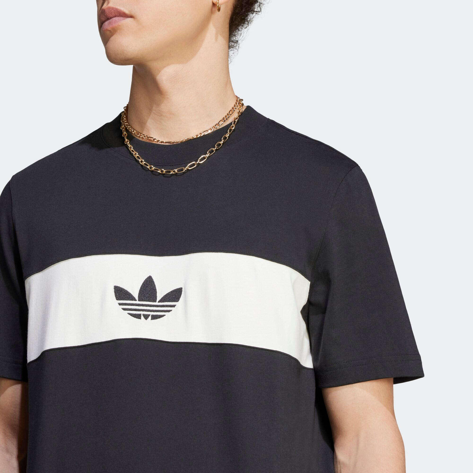 ADIDAS ORIGINALS Majica črna / bela - Pepit.si