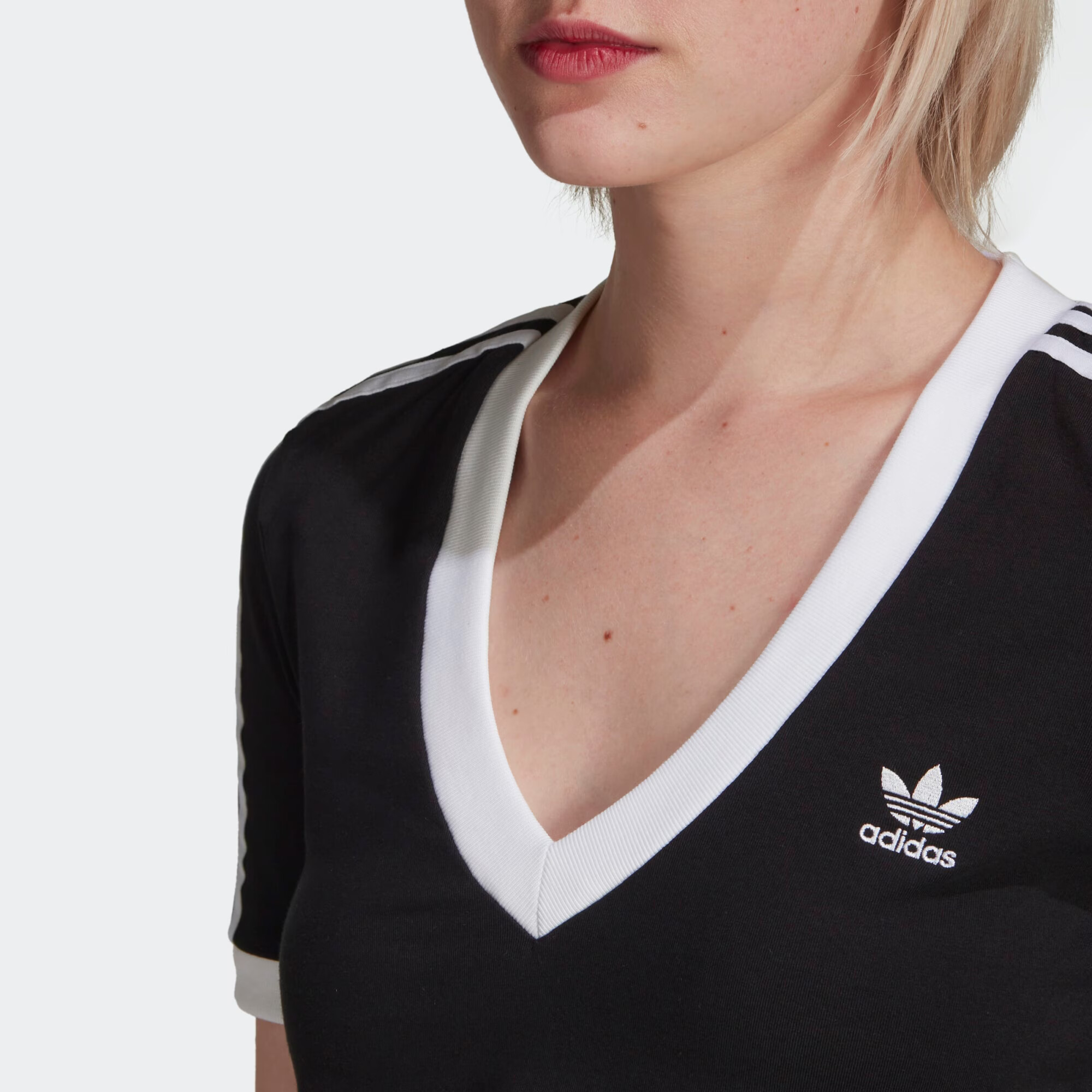 ADIDAS ORIGINALS Majica črna / bela - Pepit.si