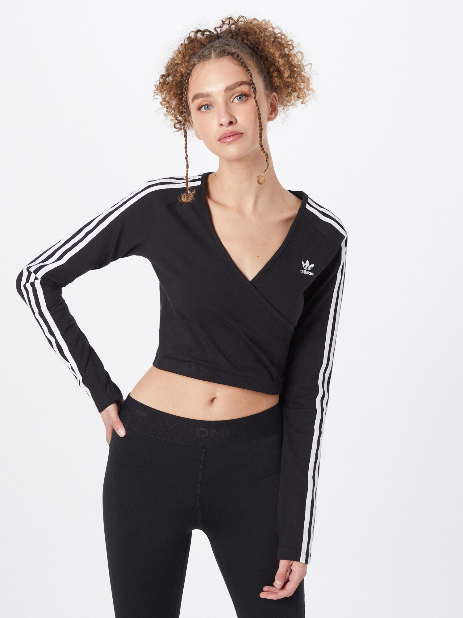 ADIDAS ORIGINALS Majica črna / bela - Pepit.si