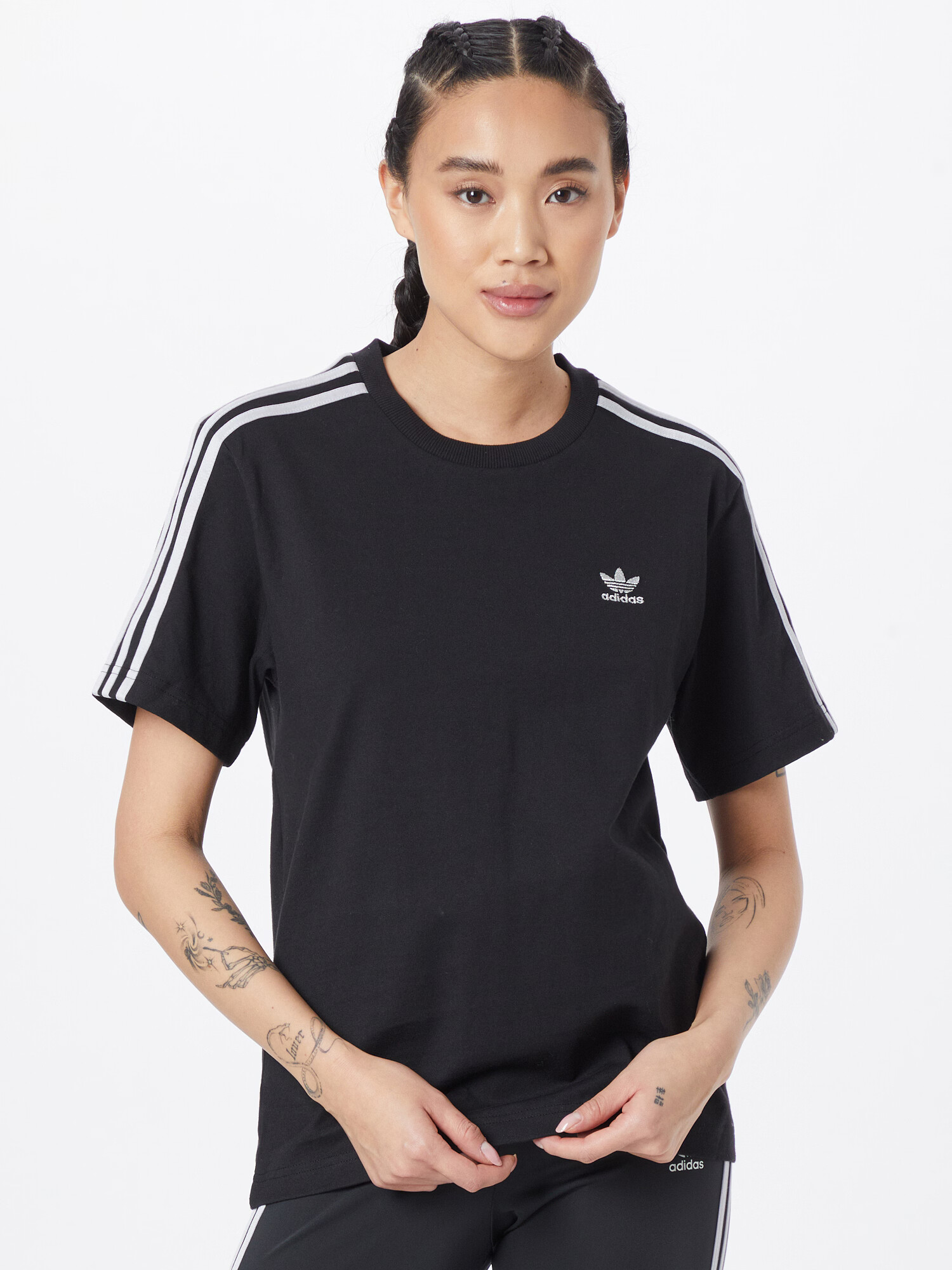 ADIDAS ORIGINALS Majica črna / bela - Pepit.si