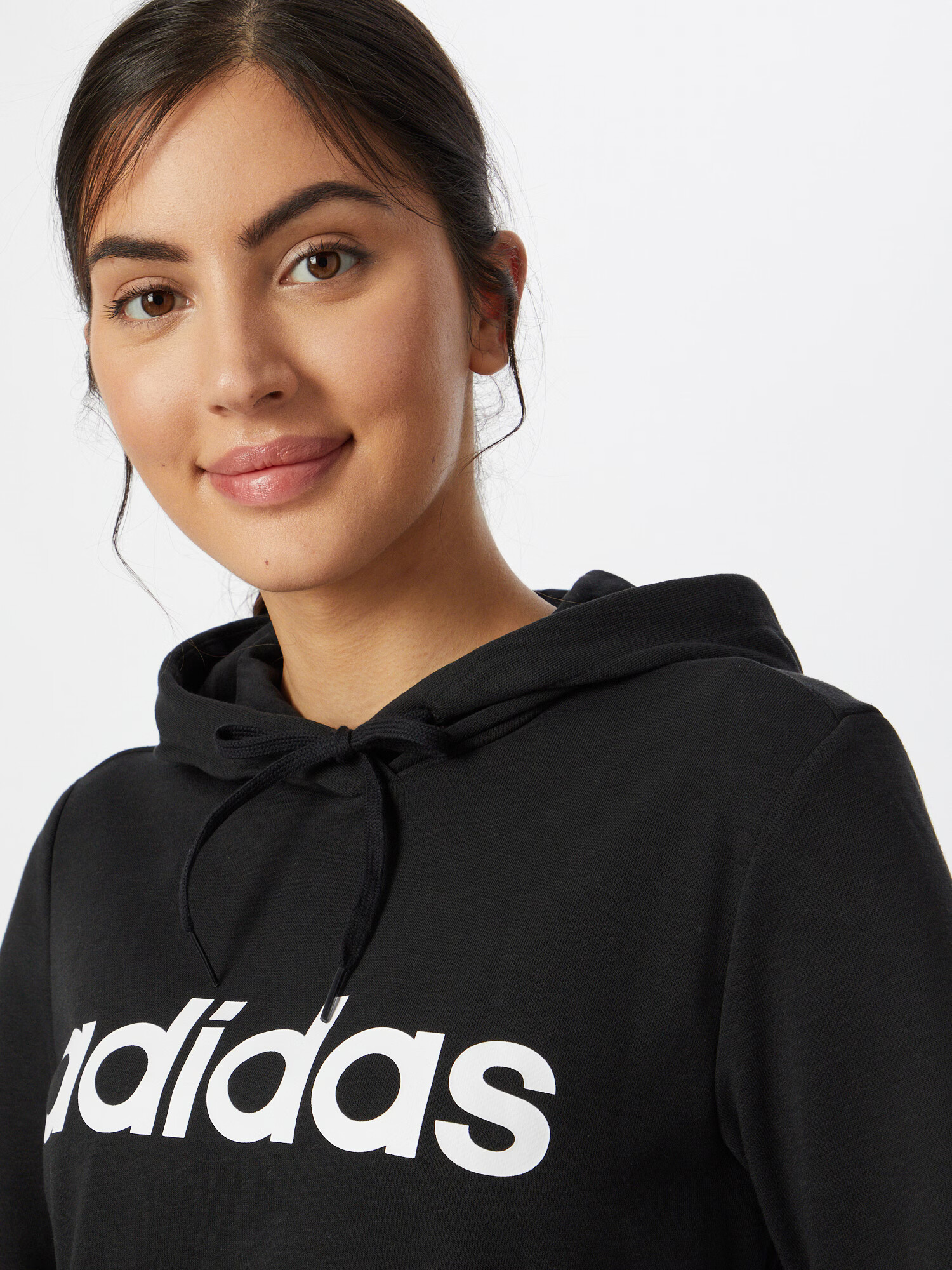 ADIDAS SPORTSWEAR Športna majica črna / bela - Pepit.si