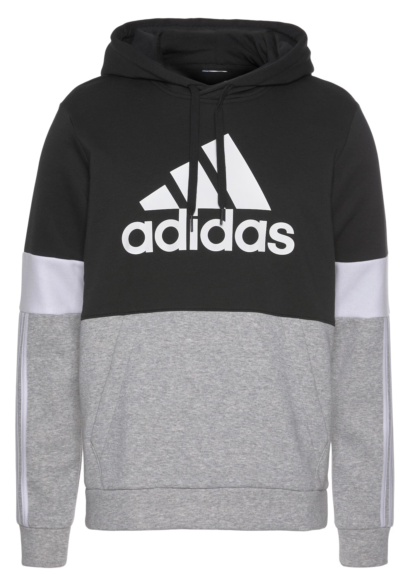 ADIDAS ORIGINALS Majica črna / bela / pegasto siva - Pepit.si