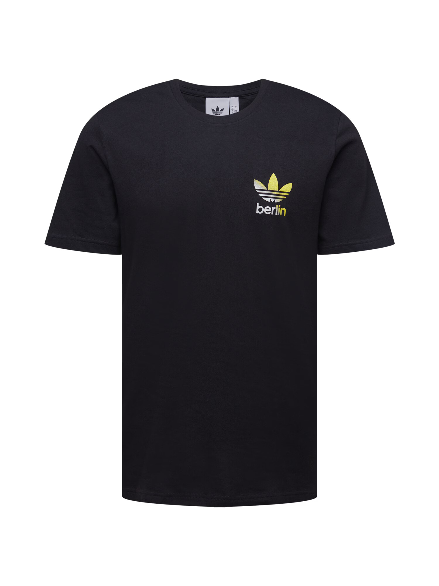 ADIDAS ORIGINALS Majica črna / rumena / bela - Pepit.si