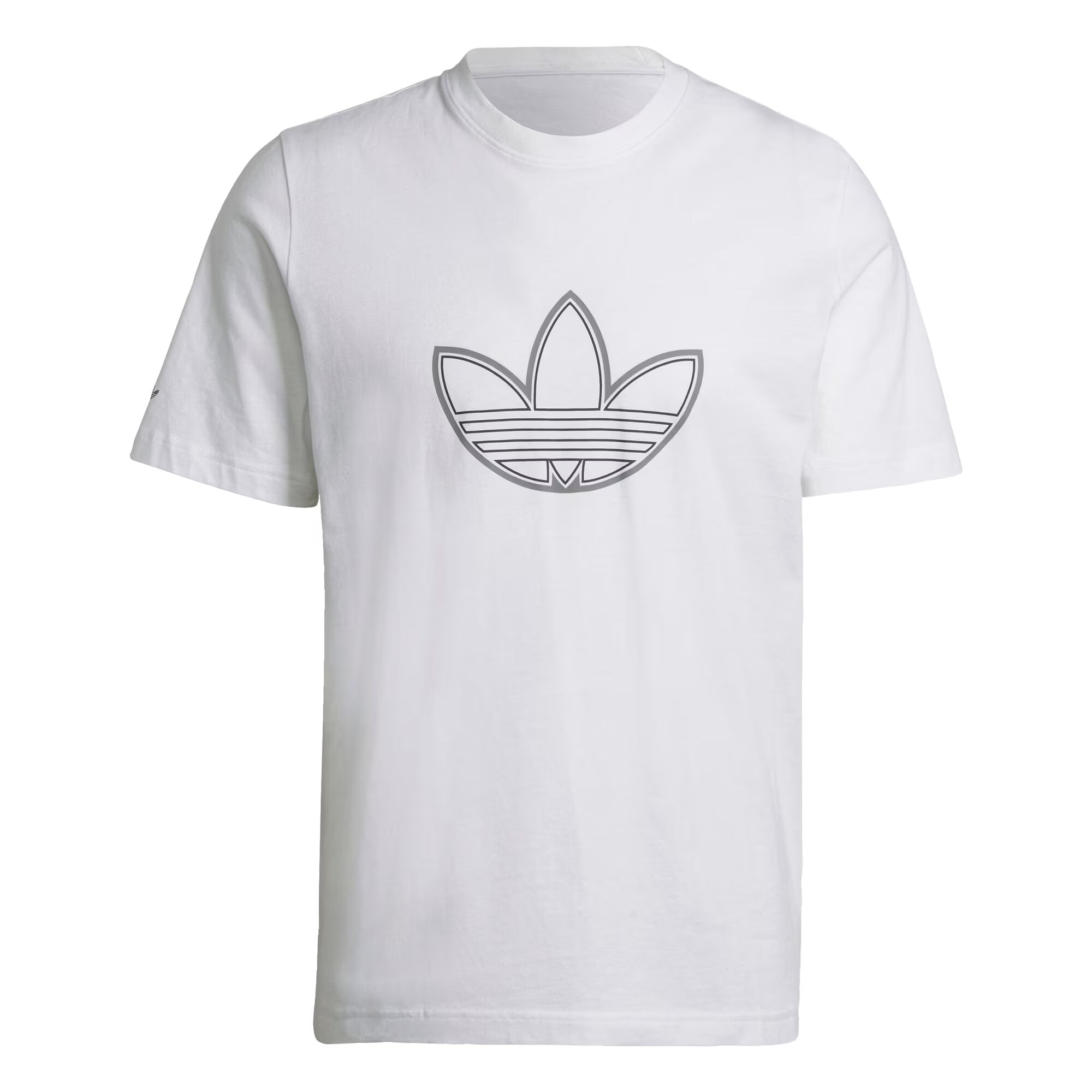 ADIDAS ORIGINALS Majica črna / srebrna / bela - Pepit.si