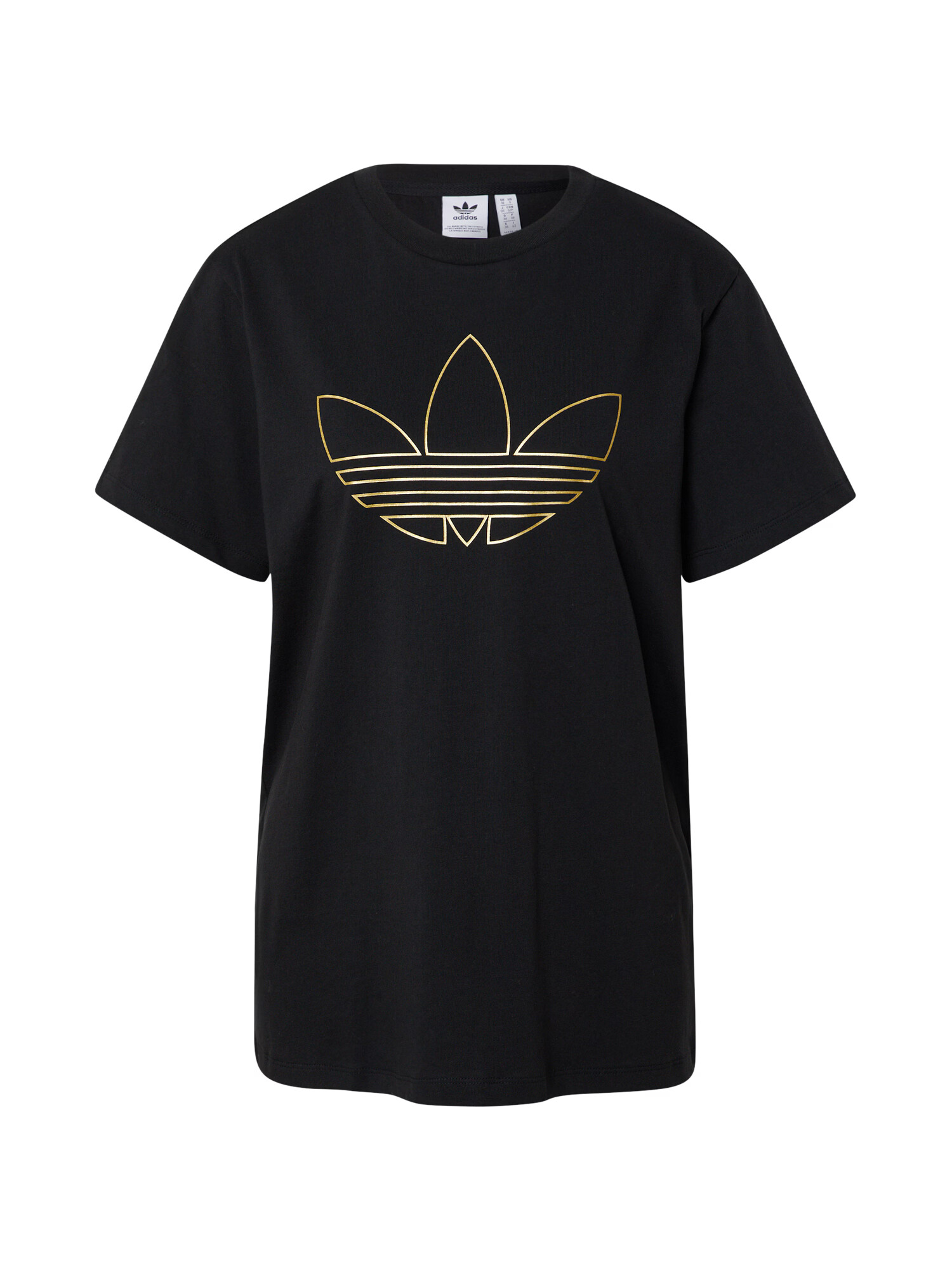 ADIDAS ORIGINALS Majica črna / zlata - Pepit.si